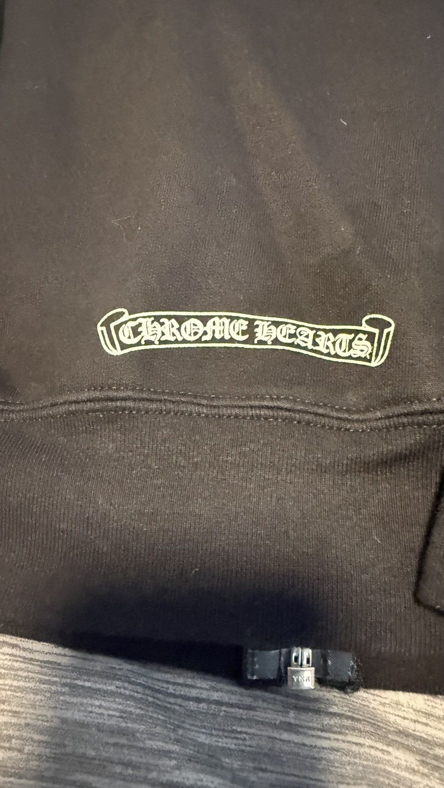 Chrome Hearts CHROME HEARTS THERMAL HOODIE ZIP UP BLACK XL Size US XL / EU 56 / 4 - 4 Thumbnail