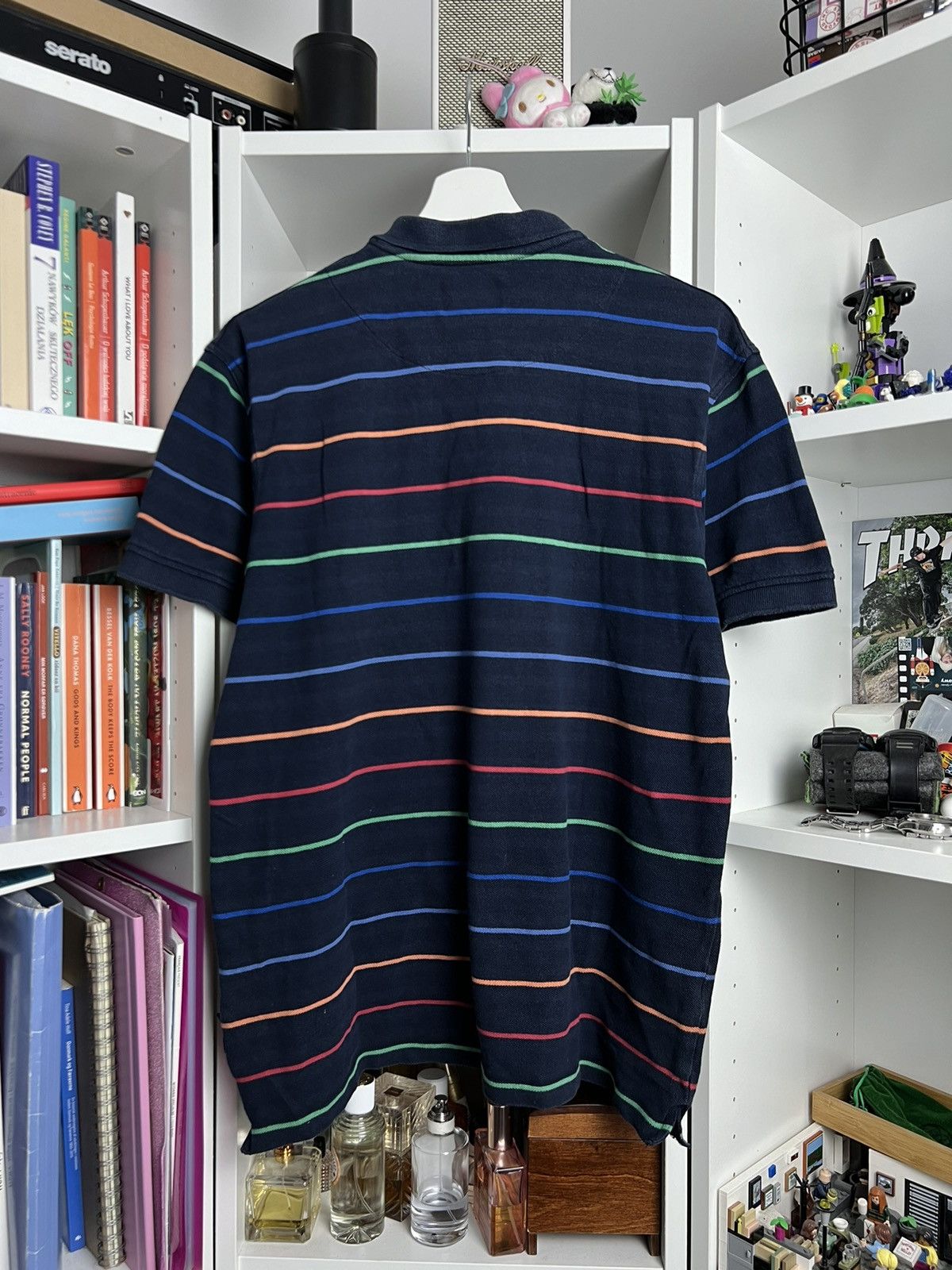 Carlo Colucci × Designer Carlo Colucci stripped polo t-shirt XL designer casual rare Size US XL / EU 56 / 4 - 2 Thumbnail