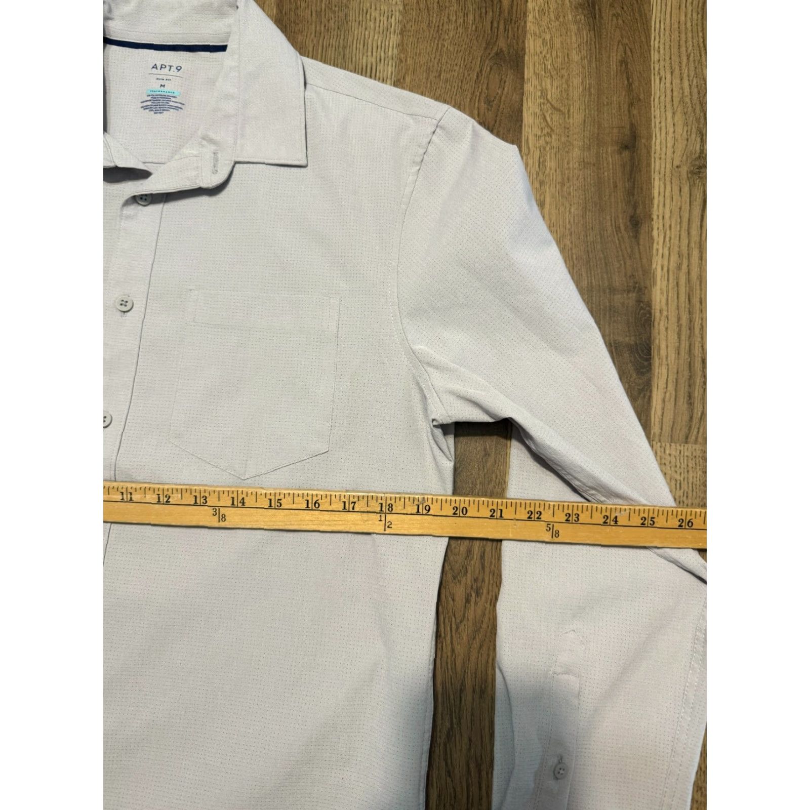 Apt. 9 APT. 9 Shirts Men's Size Large Gray Long Sleeve Button Up Pockets Casual Size US L / EU 52-54 / 3 - 7 Thumbnail