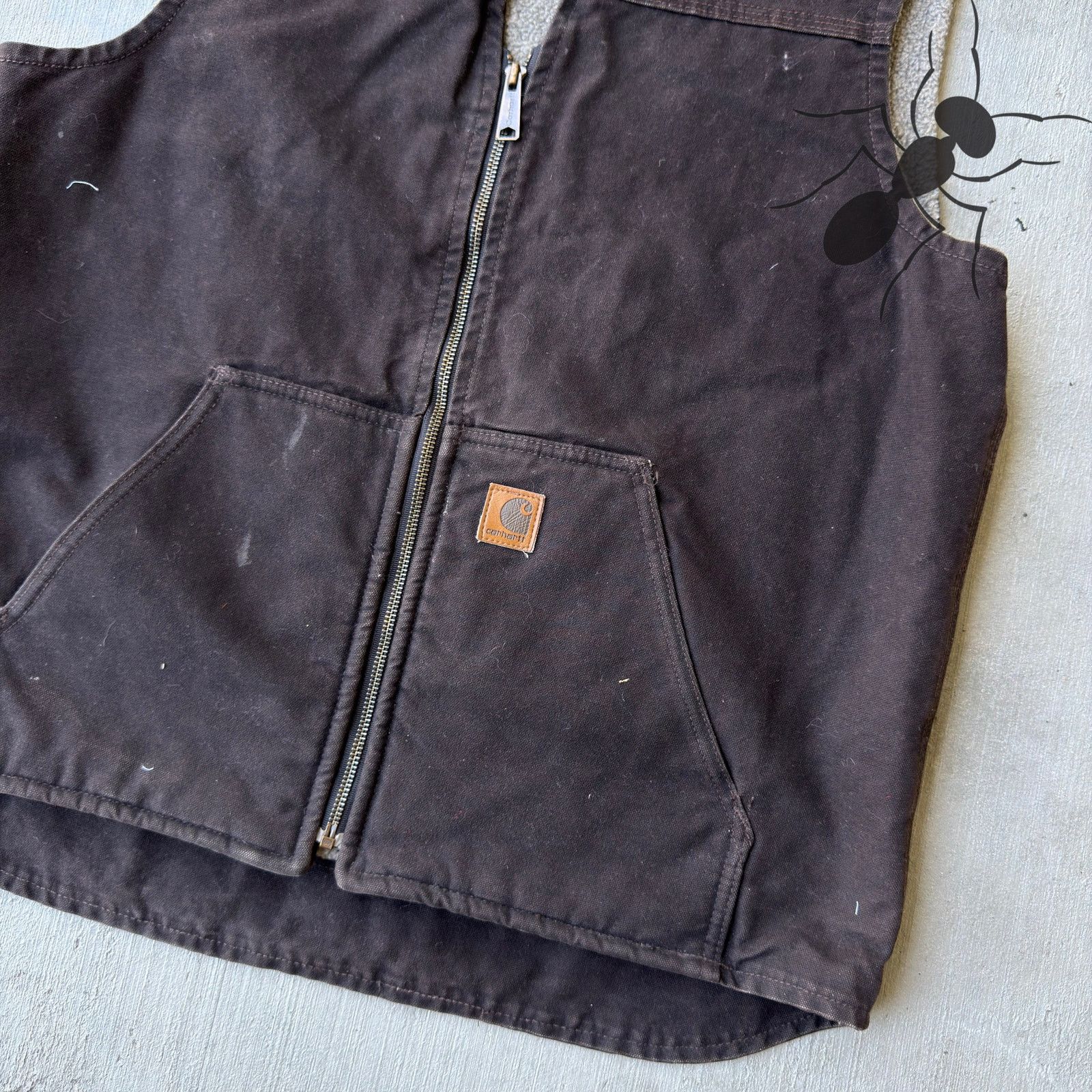 Carhartt × Vintage Carhartt V26 DKB brown work wear vest Size US L / EU 52-54 / 3 - 2 Thumbnail
