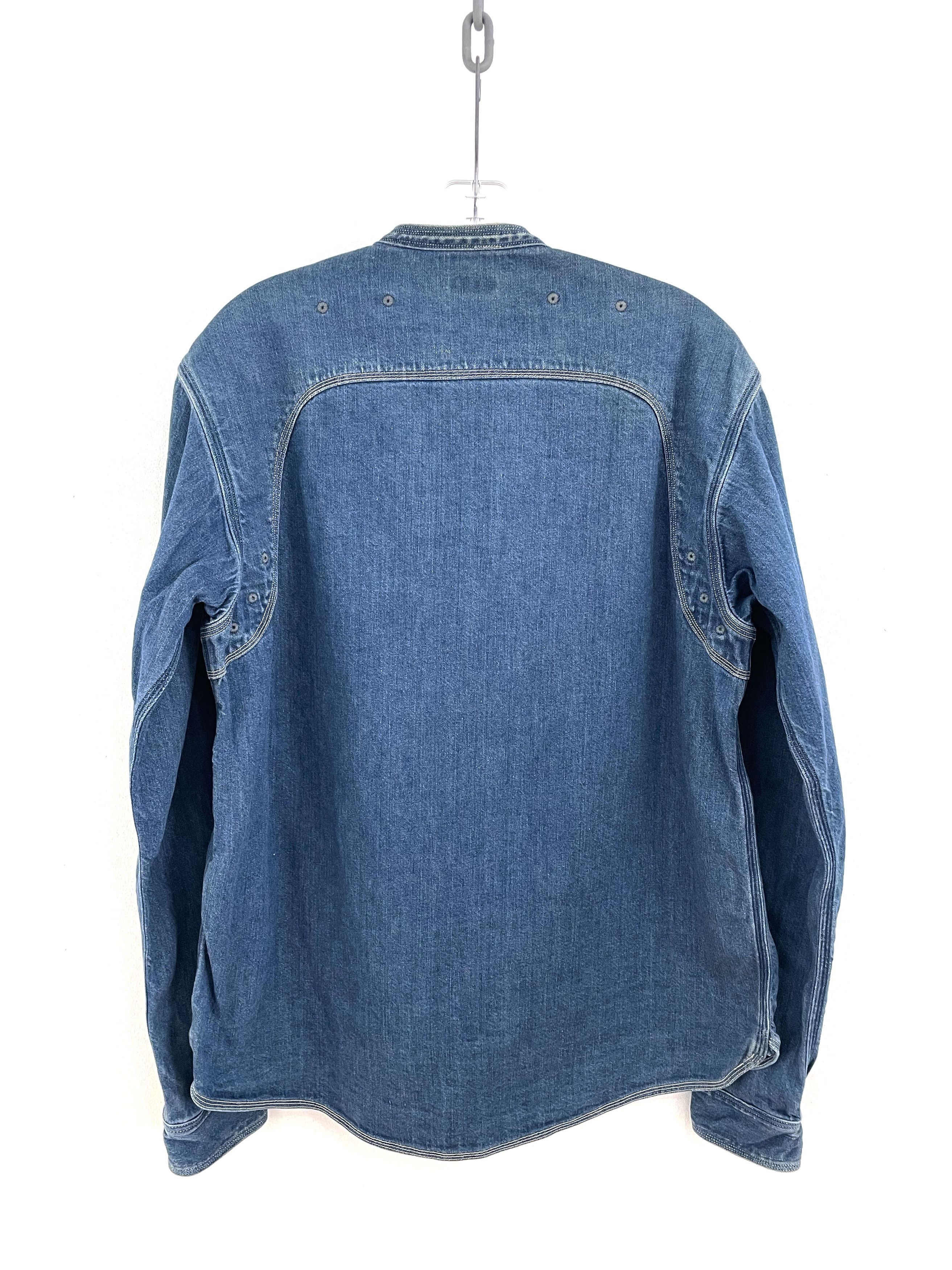 Kapital Asymmetrical Denim Shirt Size US L / EU 52-54 / 3 - 8 Thumbnail