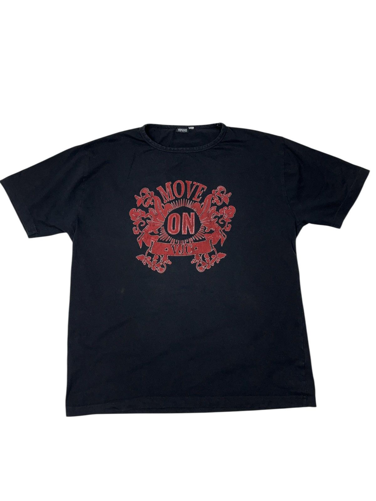 Versace Jeans Couture Vintage Versace Jeans Couture Floral Logo T-shirt y2k Size US XL / EU 56 / 4 - 1 Thumbnail