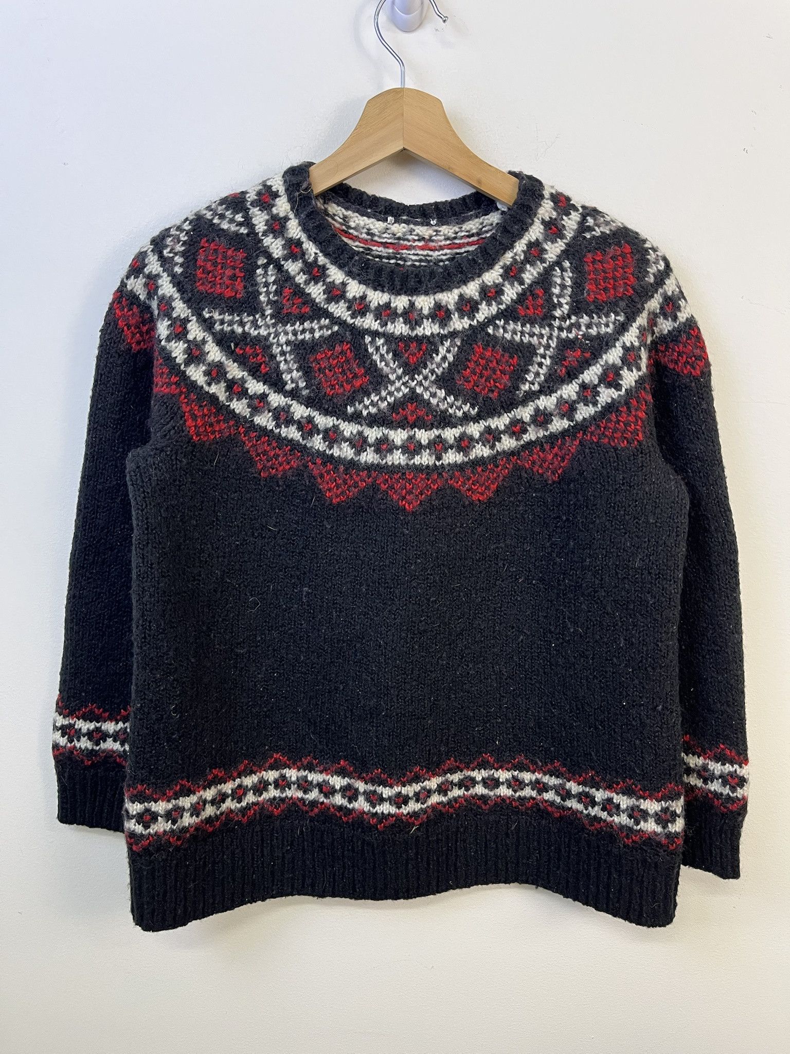 Other Vintage Knit Sweater 1980s Fozzy Pattern Neck Knti Sweater Size M Size US M / EU 48-50 / 2 - 1 Thumbnail