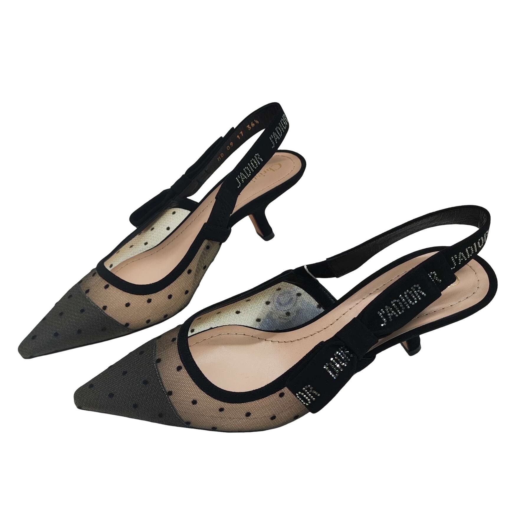 Dior Dior J'Adior Polka Dot Slingback Pumps Size 36.5 Size US 5.5 / IT 35.5 - 1 Thumbnail