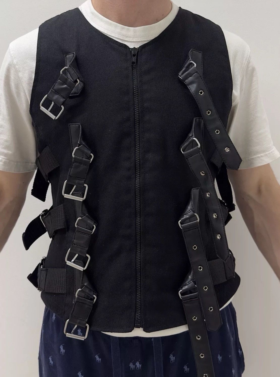 Other MRC Dark Society Goth Vest Stripe Y2K Punk Vampire size L Size US L / EU 52-54 / 3 - 6 Thumbnail