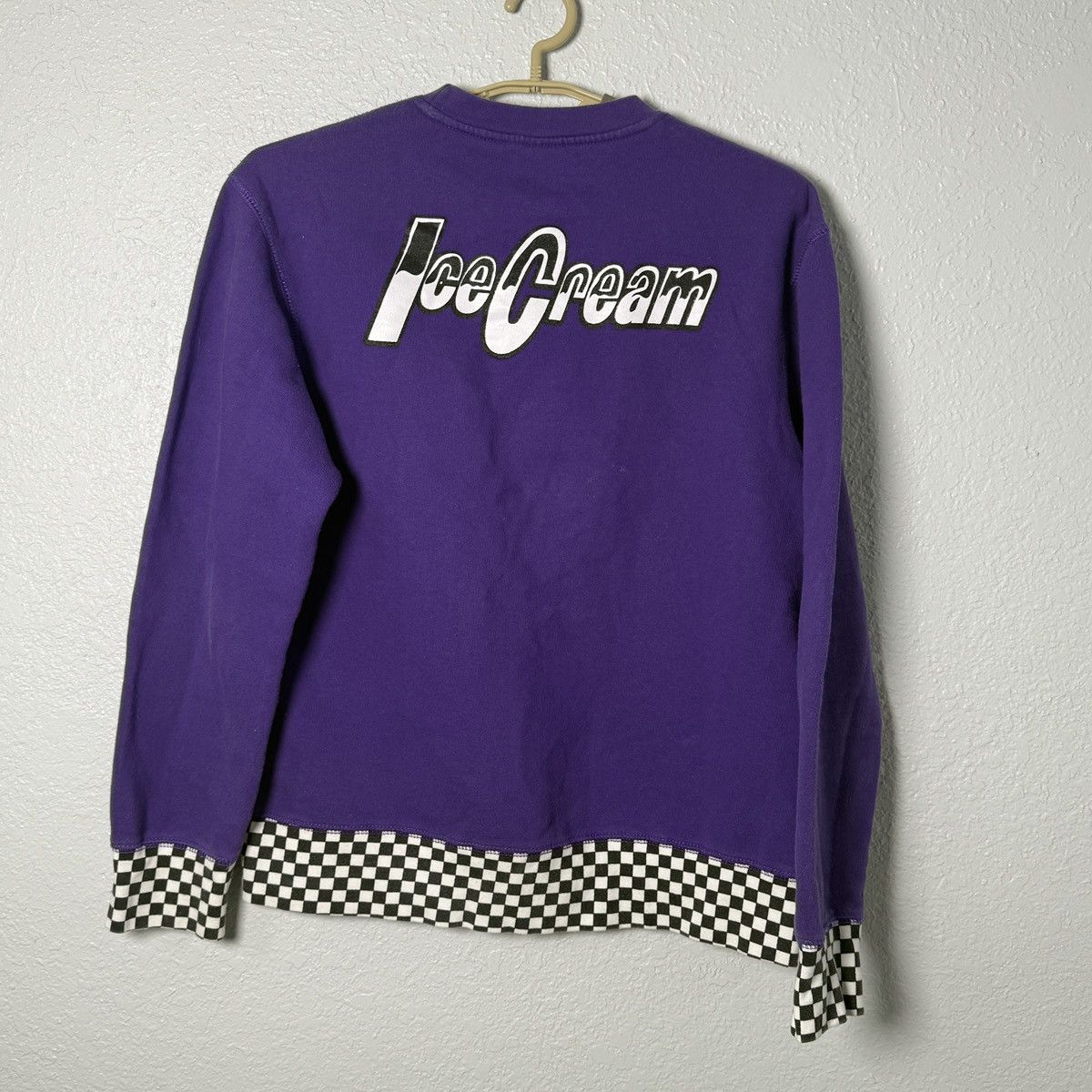 Icecream Billionaire Boys Club Icecream Checkered Sweatshirt Purple Size US L / EU 52-54 / 3 - 2 Thumbnail