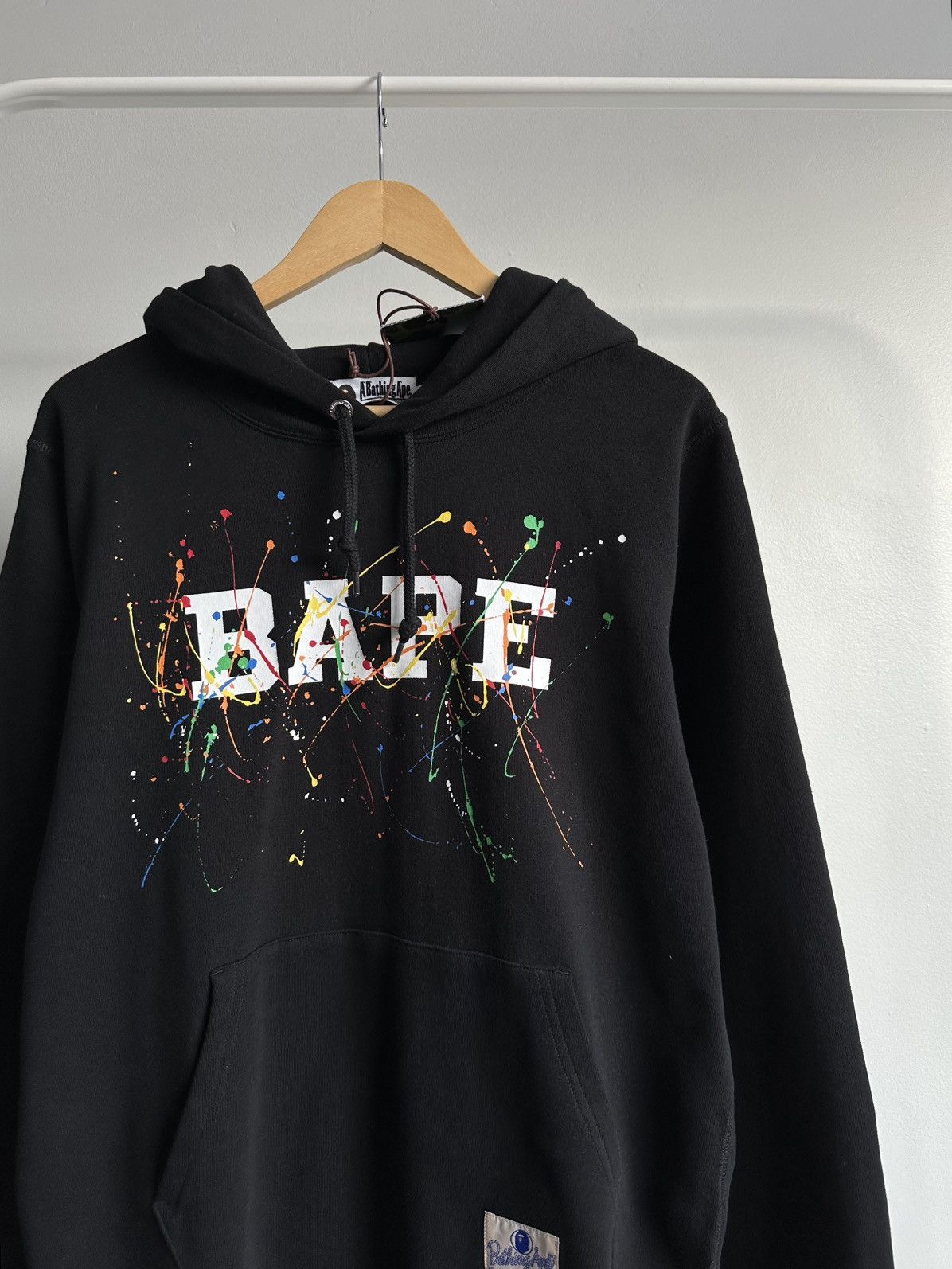 Bape Bape Paint Splatter Hoodie Black Size US L / EU 52-54 / 3 - 3 Thumbnail