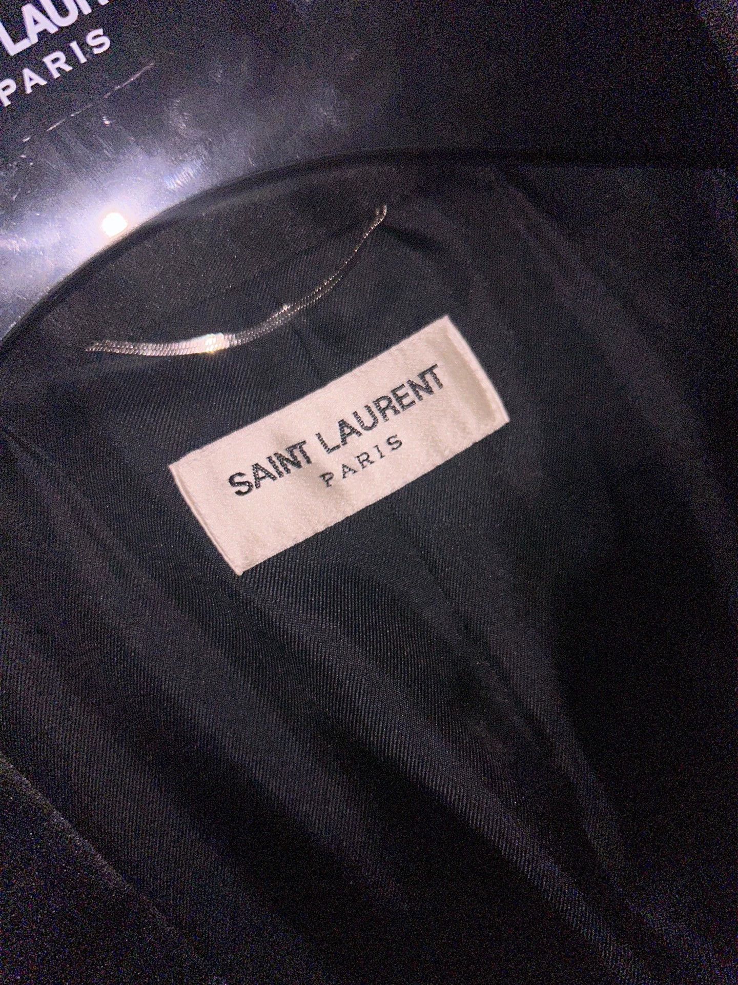 Saint Laurent Paris SLP 14SS Gold Scale Tuxedo Jacket Size M / US 6-8 / IT 42-44 - 3 Thumbnail