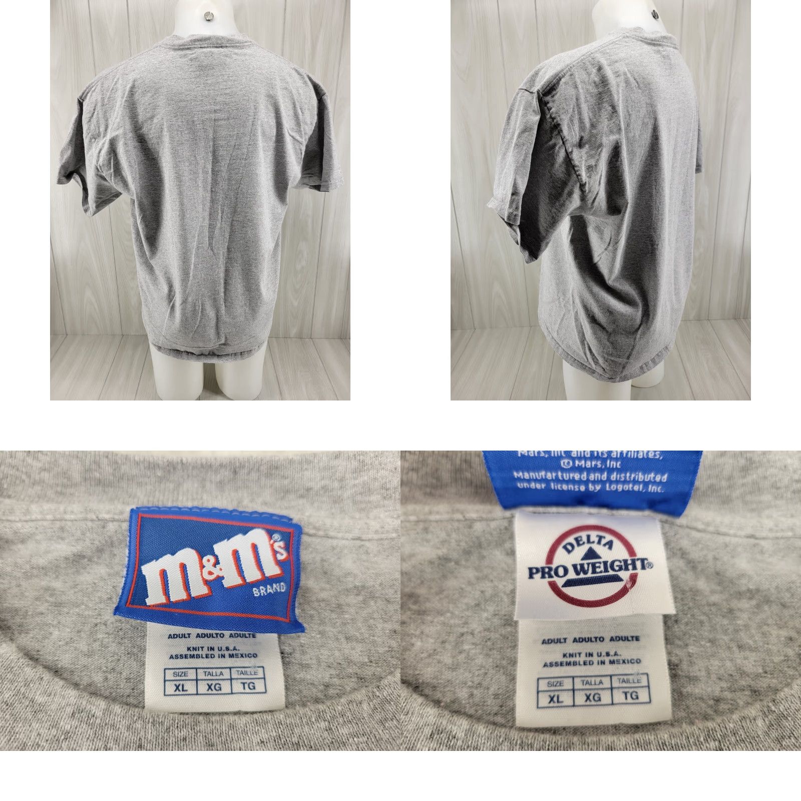 Vintage VINTAGE M&M'S Shirt Mens XL Gray Short Sleeve Shirt Size US XL / EU 56 / 4 - 8 Thumbnail