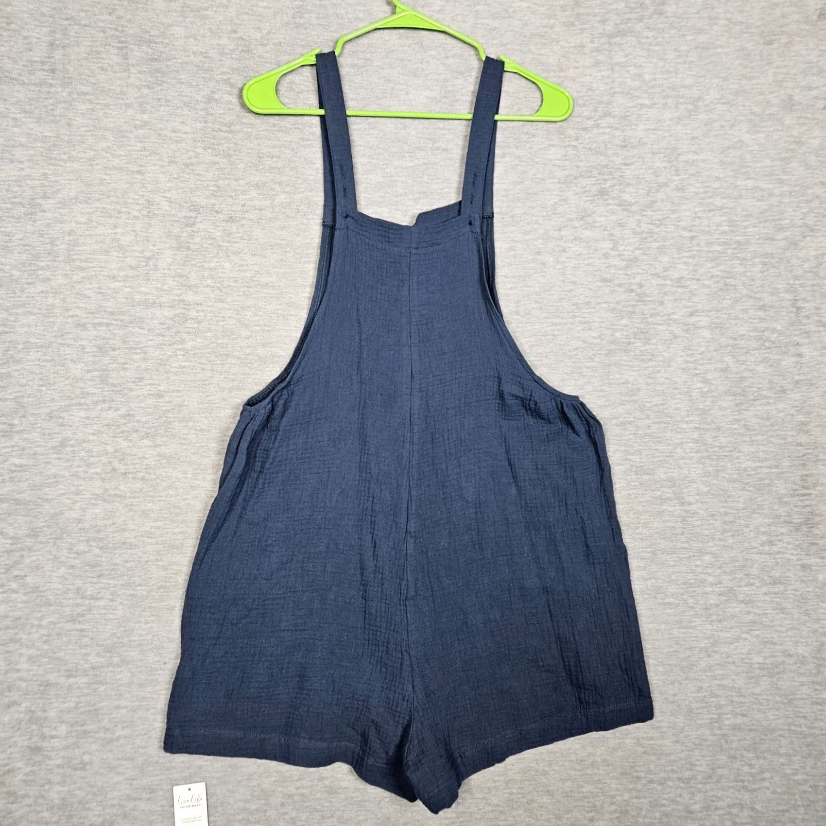 Vintage Cupshe Teal Blue Square Neck Wide Leg Romper Sleeveless Cotton Size M NEW Size 32" / US 10 / IT 46 - 6 Thumbnail