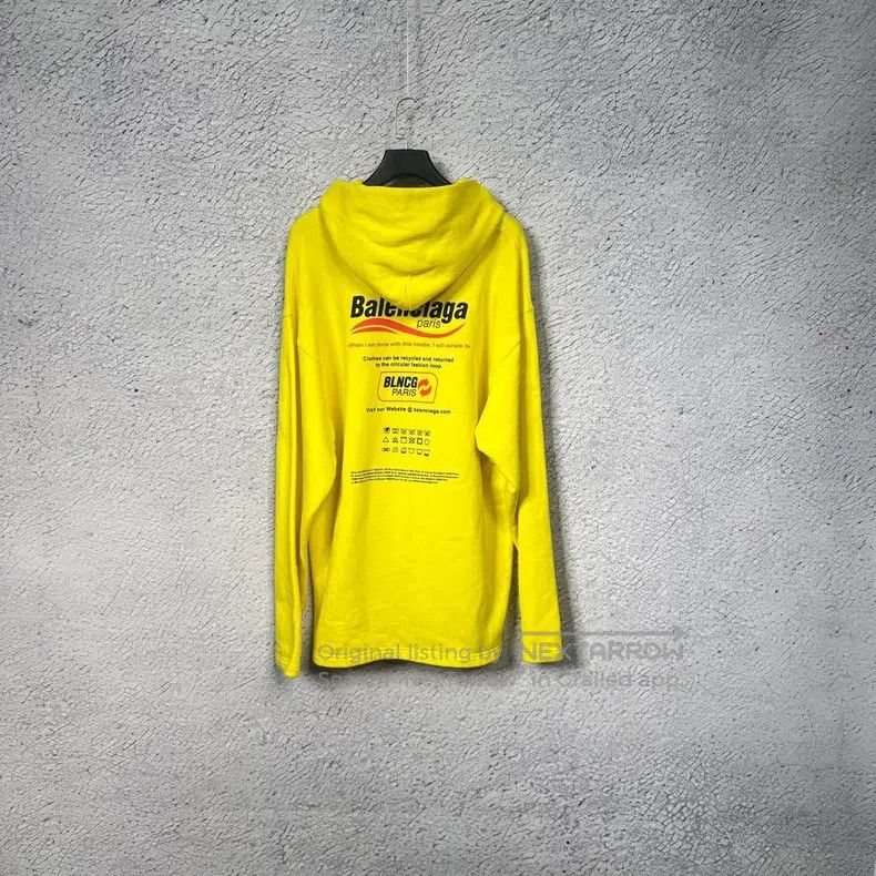 Balenciaga Balenciaga Front and back logo hooded sweatshirt Size US XXS / EU 40 - 2 Thumbnail