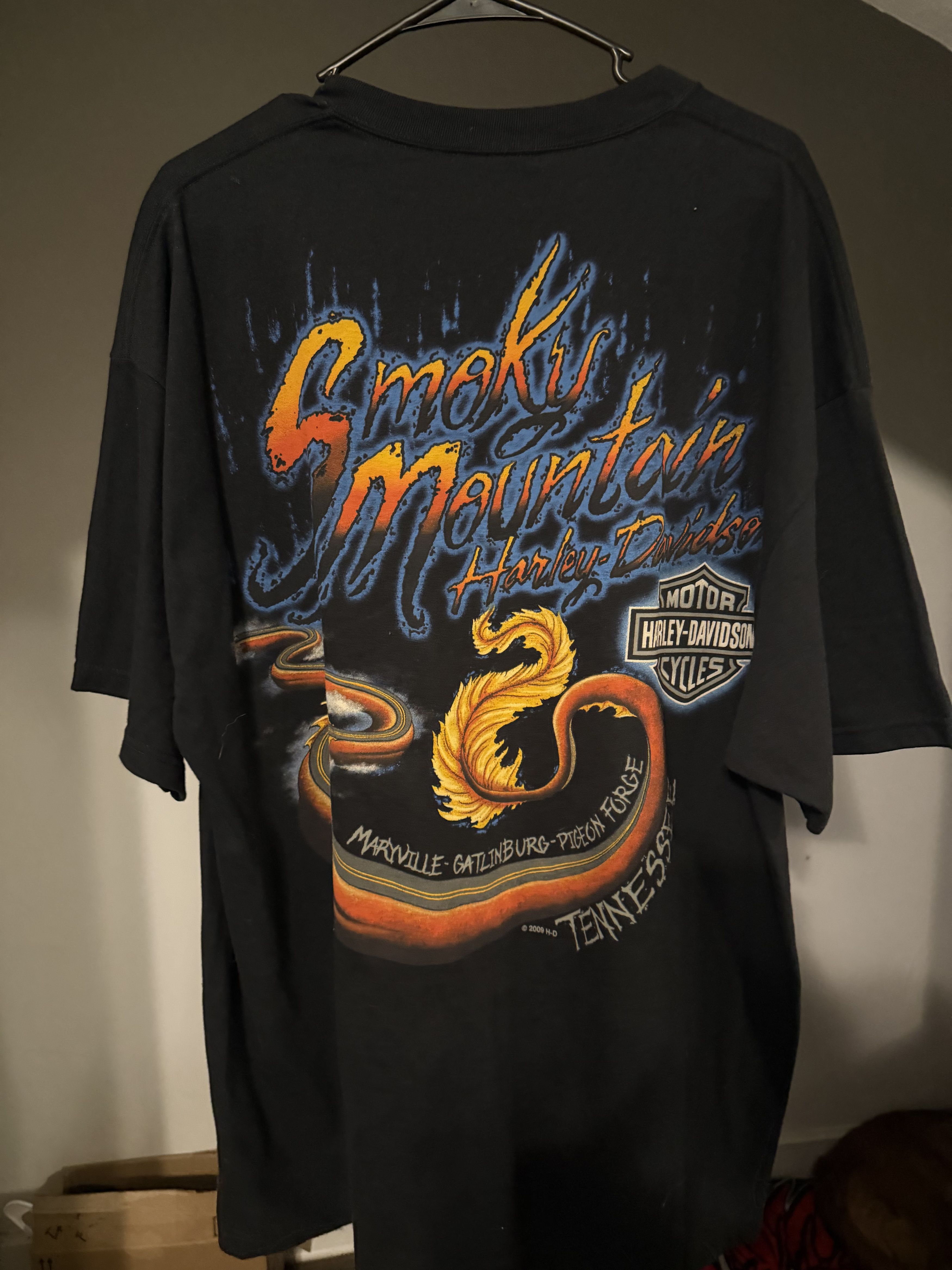 Harley Davidson Smoky mountain dragon Grail Size XL / US 12-14 / IT 48-50 - 3 Thumbnail