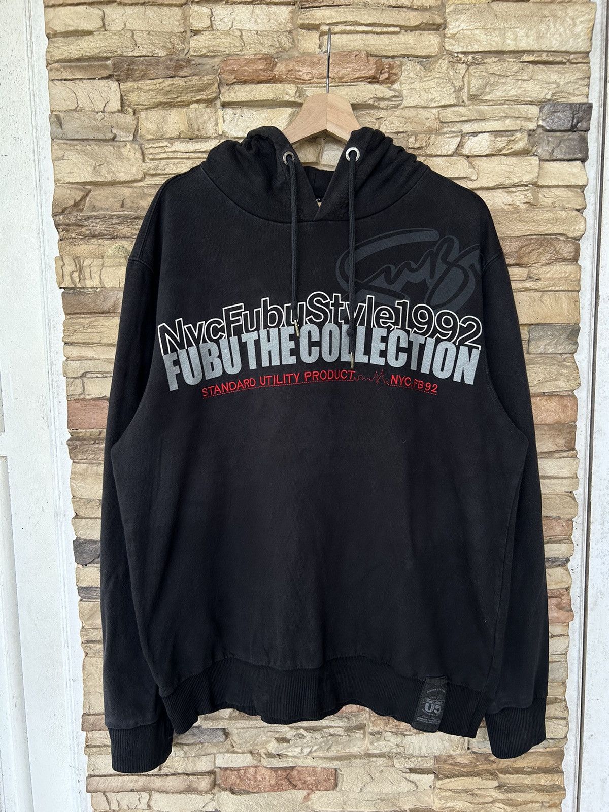 Fubu Vintage FUBU Collection Nyc Style 1992 Y2K Pullover Hoodie streetwear hiphop Size US XL / EU 56 / 4 - 1 Thumbnail