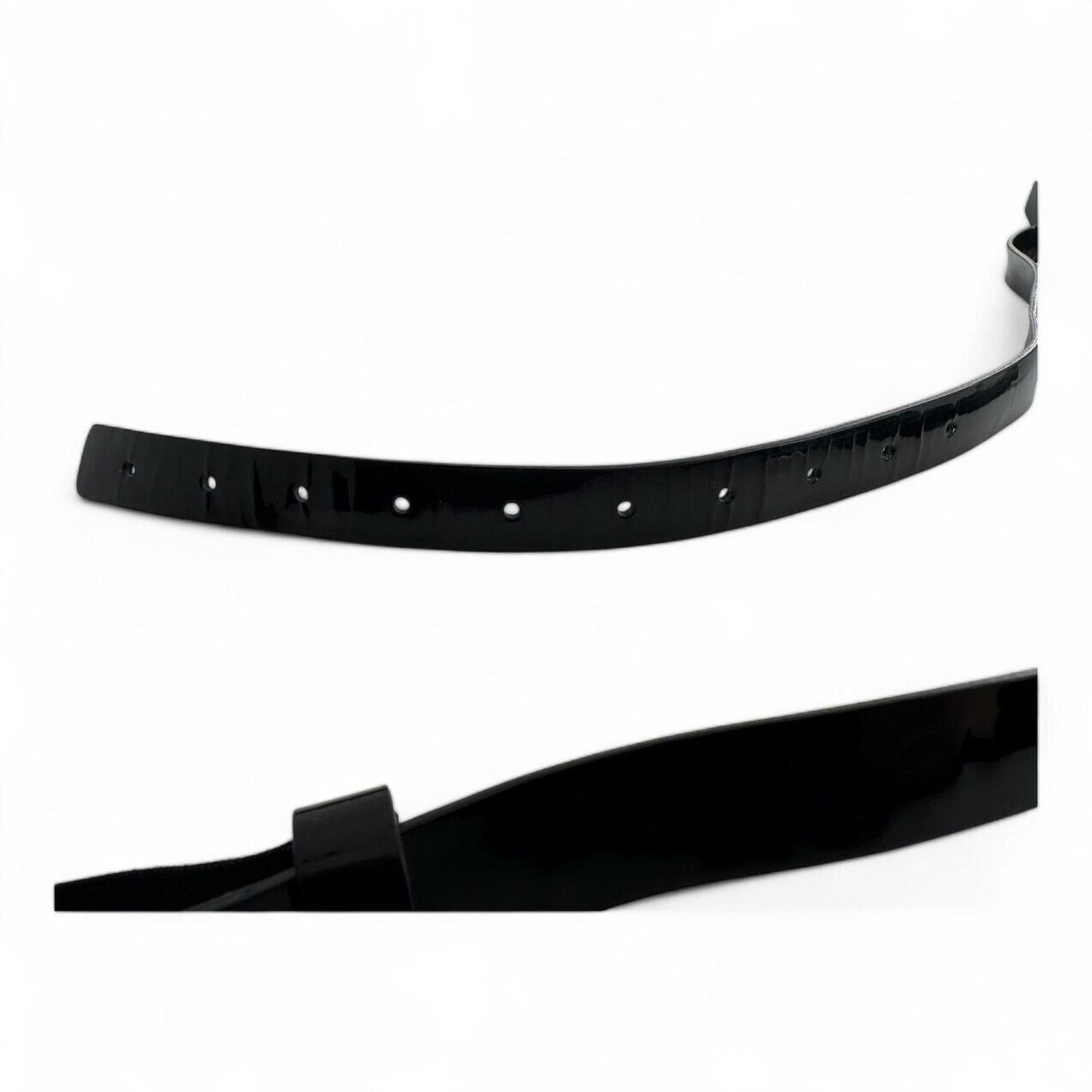 Ermanno Scervino Ermanno Scervino Thin Black Patent Leather Belt Size 45 Size 44 - 6 Thumbnail