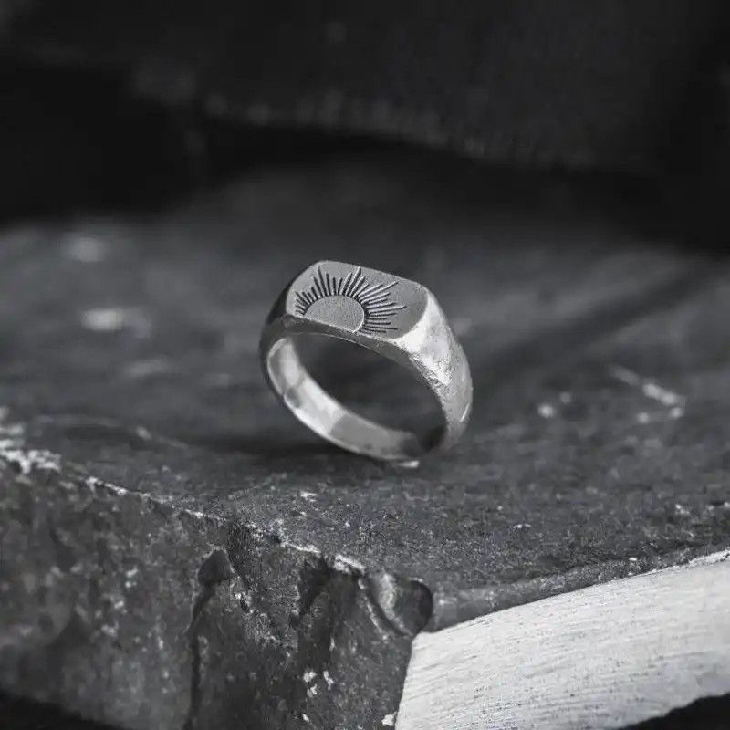 Jewelry New Punk Style Sunrise Dusk Ring Size ONE SIZE - 1 Thumbnail