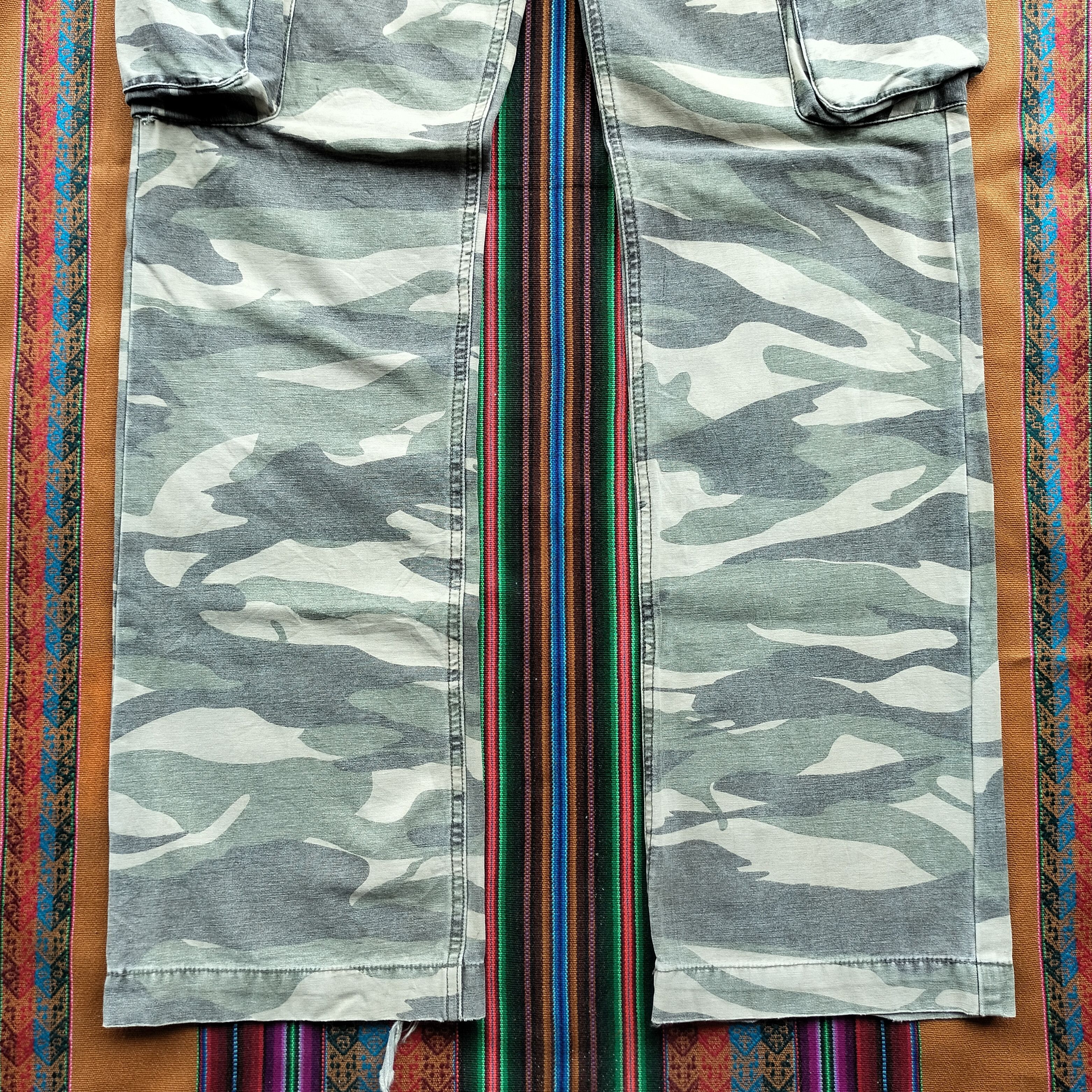 GOA double waist studded flare cargo pants Size US 31 - 5 Thumbnail