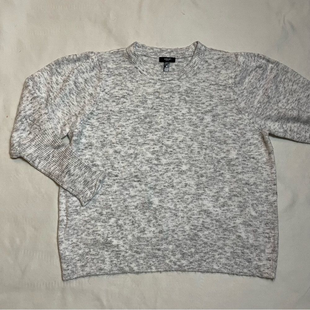 AQUA NWT New AQUA Curve Bloomingdales Grey Mélange Long Sleeve S Size XXL / US 16-18 / IT 52-54 - 5 Thumbnail