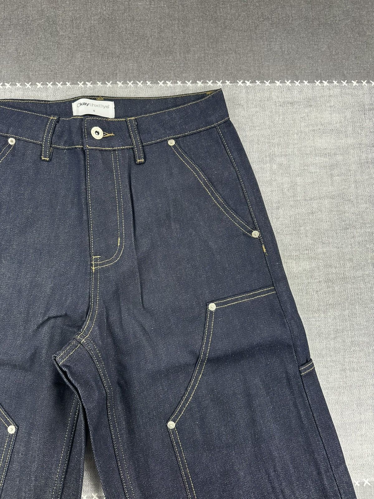 Other OkaythxBye Jeans Double Knee Raw Denim 13oz Selvedge S Size US 30 / EU 46 - 5 Thumbnail