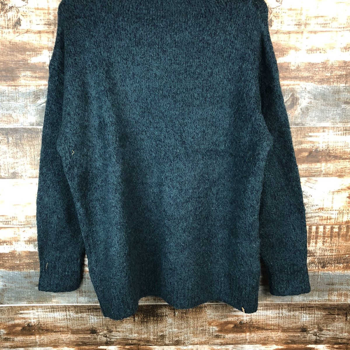 Homespun Knitwear × Uniqlo Uniqlo japan vintage Green Knitwear #A1744 Size US L / EU 52-54 / 3 - 6 Thumbnail