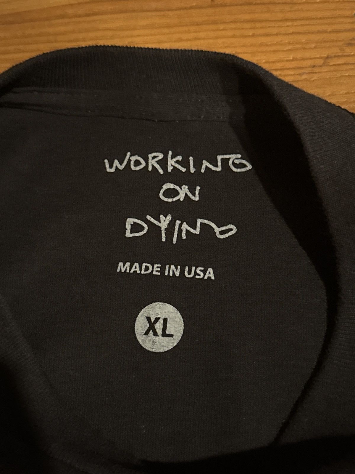 Lil Uzi Vert Working on Dying tee Size US XL / EU 56 / 4 - 3 Thumbnail
