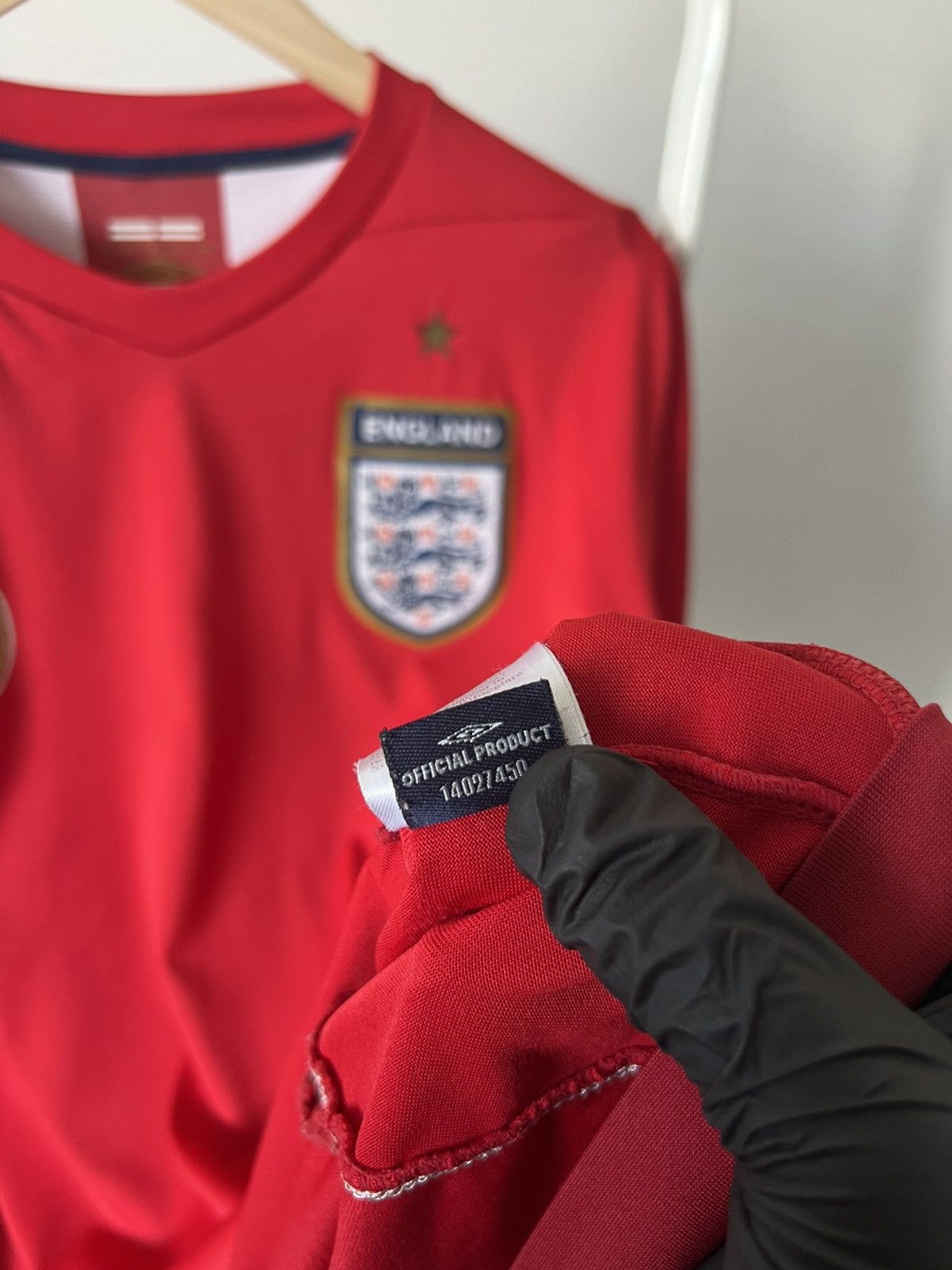 Umbro UMBRO ENGLAND Lampard #8 2006-2008 Away Soccer Jersey Shirt Size US L / EU 52-54 / 3 - 15 Thumbnail