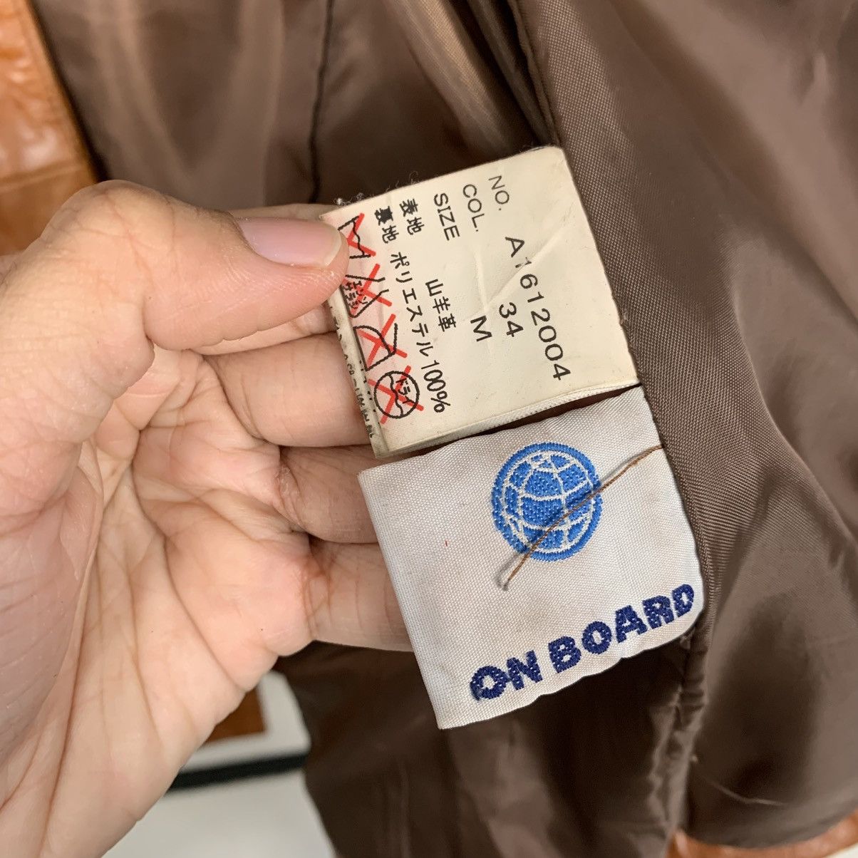 Japanese Brand Japanese Brand Onboard Leather Jacket Size US M / EU 48-50 / 2 - 16 Thumbnail