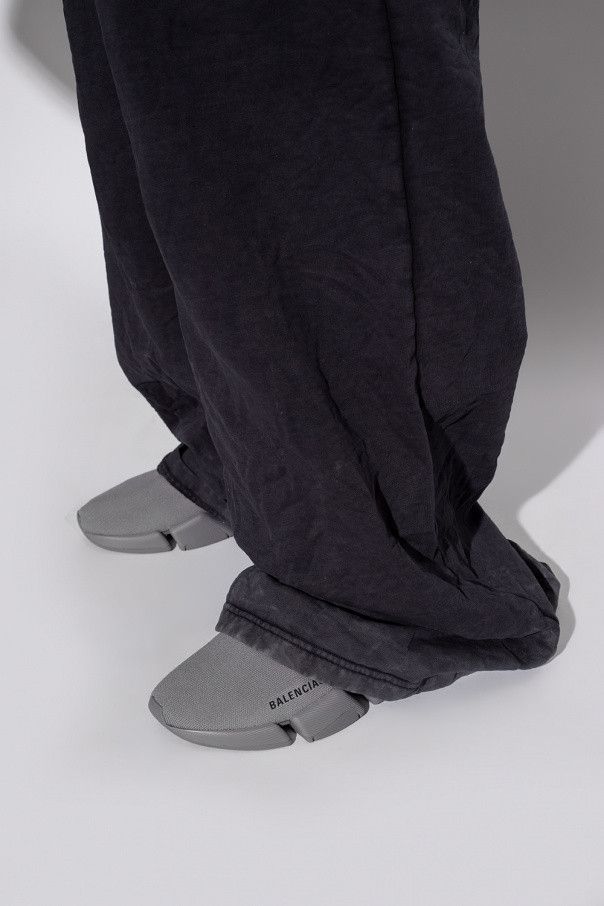 Balenciaga o1bcso1str1024 Speed 2.0 Recycled Knit Sneakers in Dark Grey Size US 5 / IT 35 - 2 Thumbnail