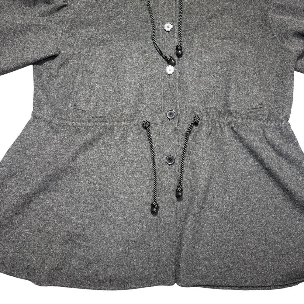 DKNY DKNY Wool Cashmere Grey Hooded Parka Size 3XL Size 3XL / US 20-22 - 5 Thumbnail