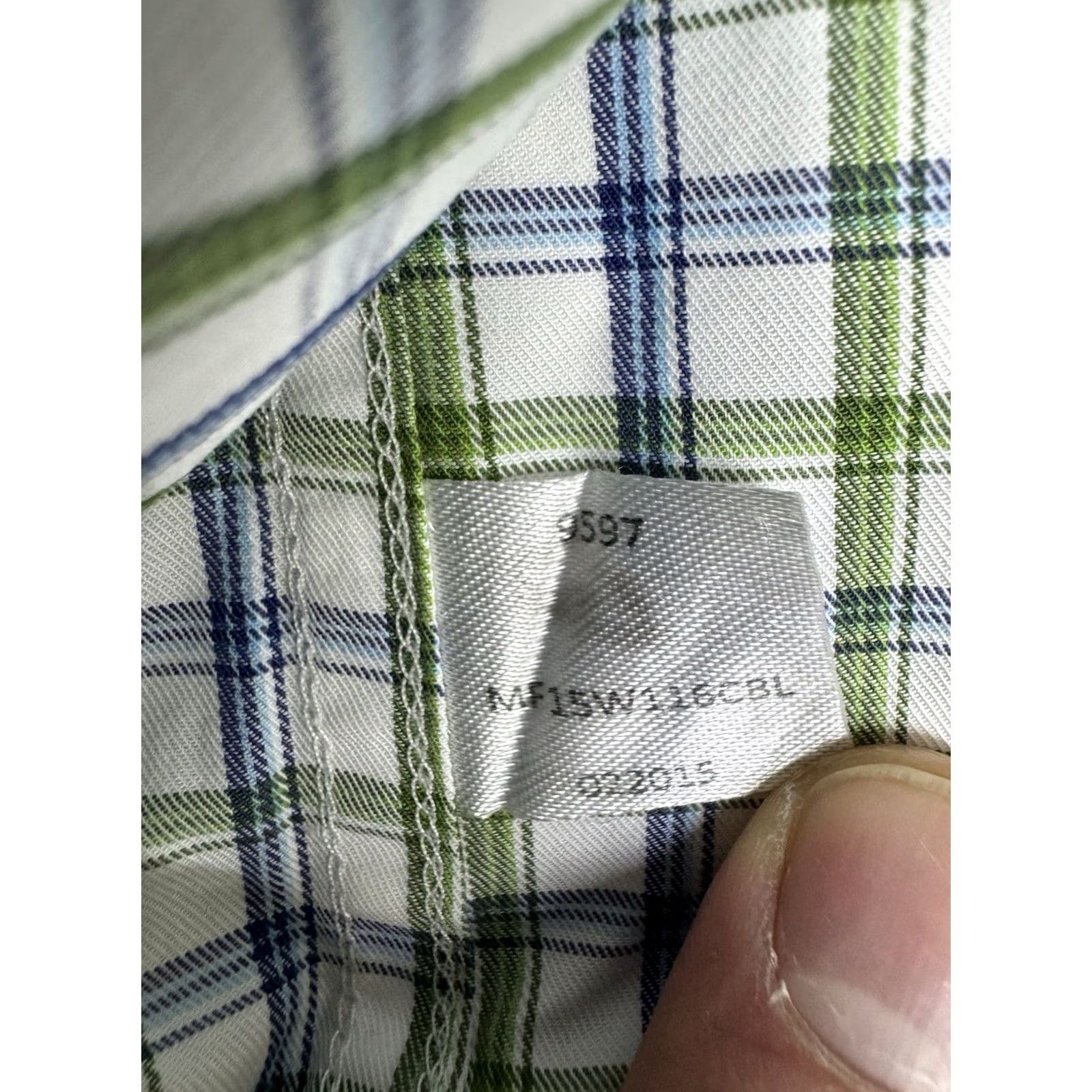 Peter Millar Peter Millar Shirt Mens Large Green Blue Plaid Check Cotton Preppy Casual Size US L / EU 52-54 / 3 - 8 Thumbnail