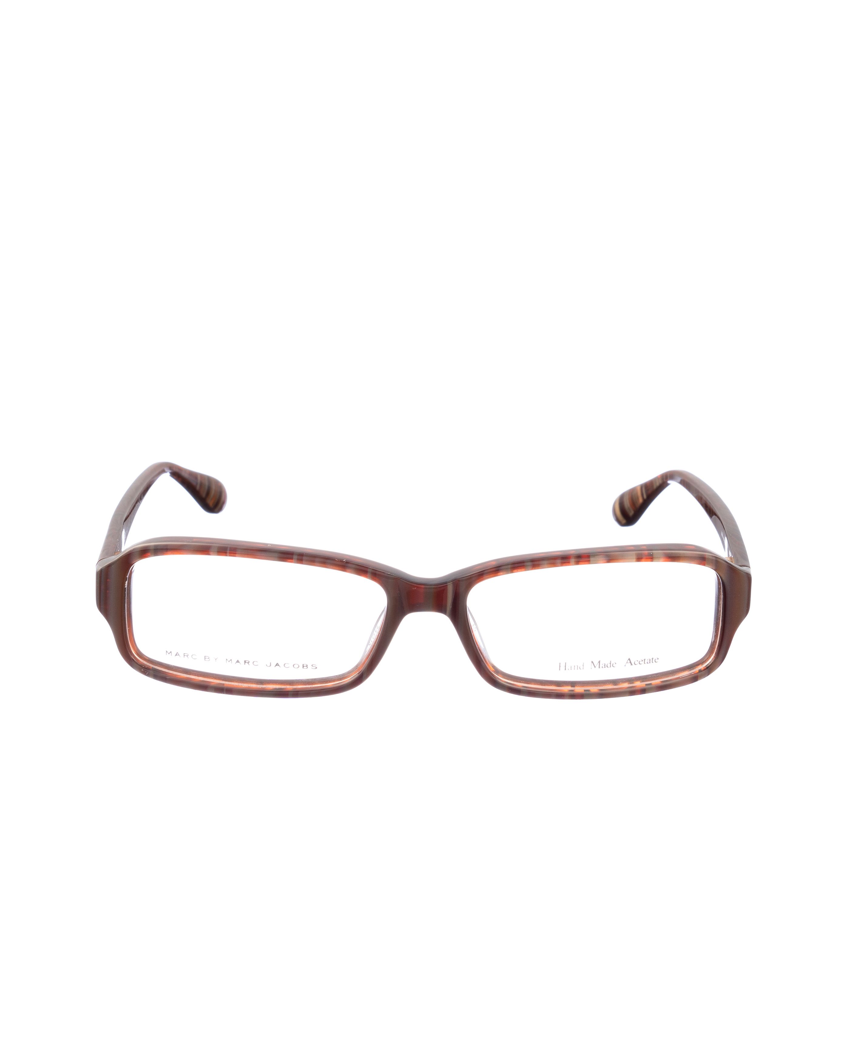 Marc by Marc Jacobs Marc by Marc Jacobs 00s Checked Brown Rectangular Glasses Size ONE SIZE - 1 Thumbnail