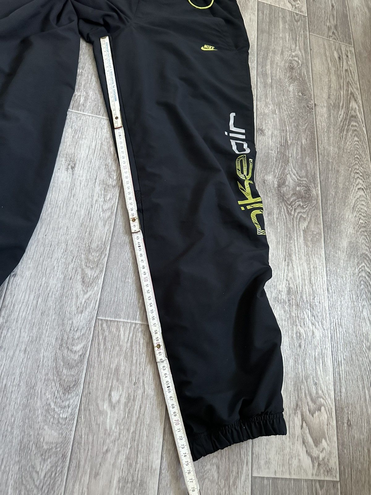 Nike × Vintage Nike Vintage 00s Air Max Drill Y2K Nylon Baggy Pants S size Size US 31 - 21 Thumbnail