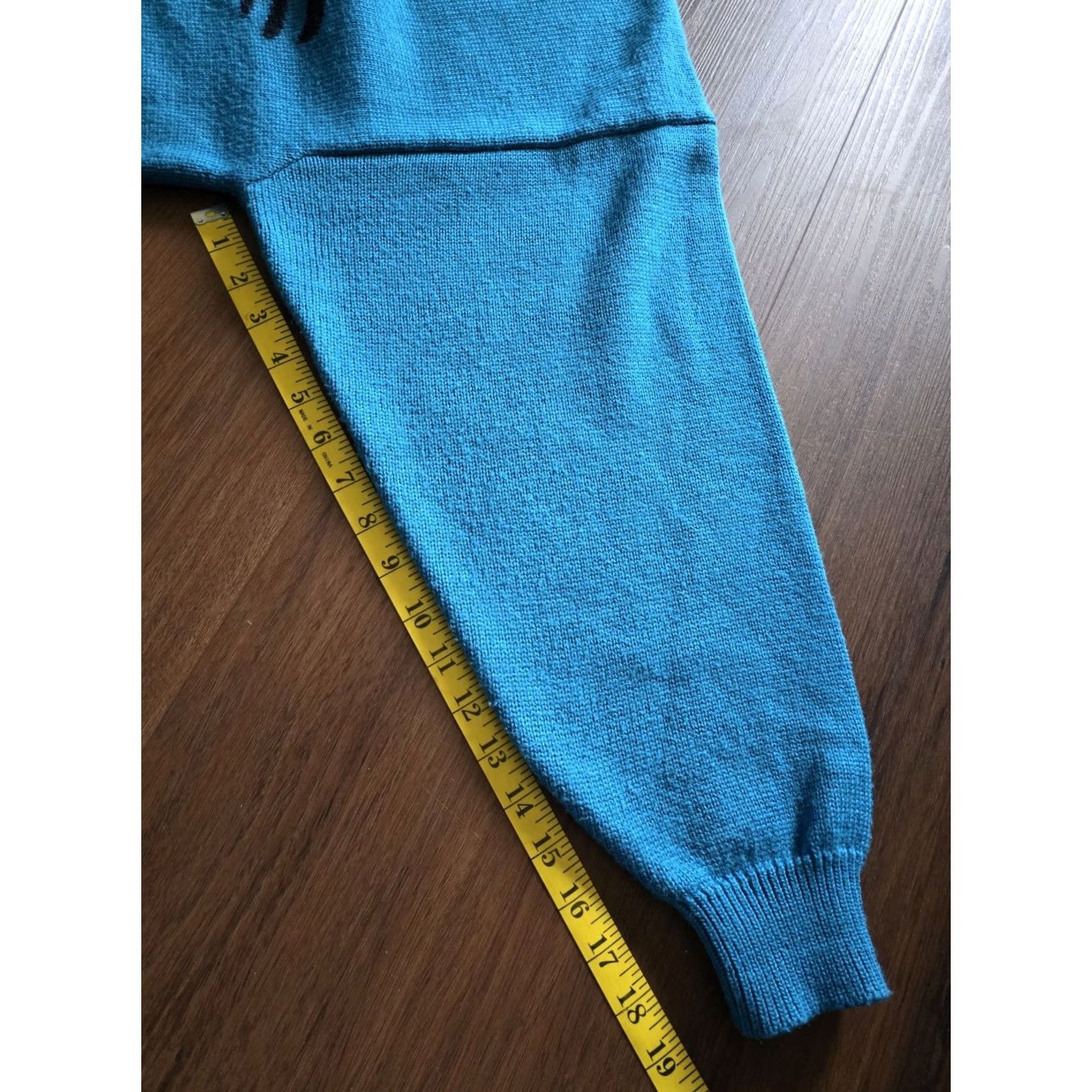 Vintage VINTAGE TanJay Womens Sweater XL 1990s Wool Blend Blue Arts & Crafts 80s 90s Casual Mens Womens Size XL / US 12-14 / IT 48-50 - 7 Thumbnail