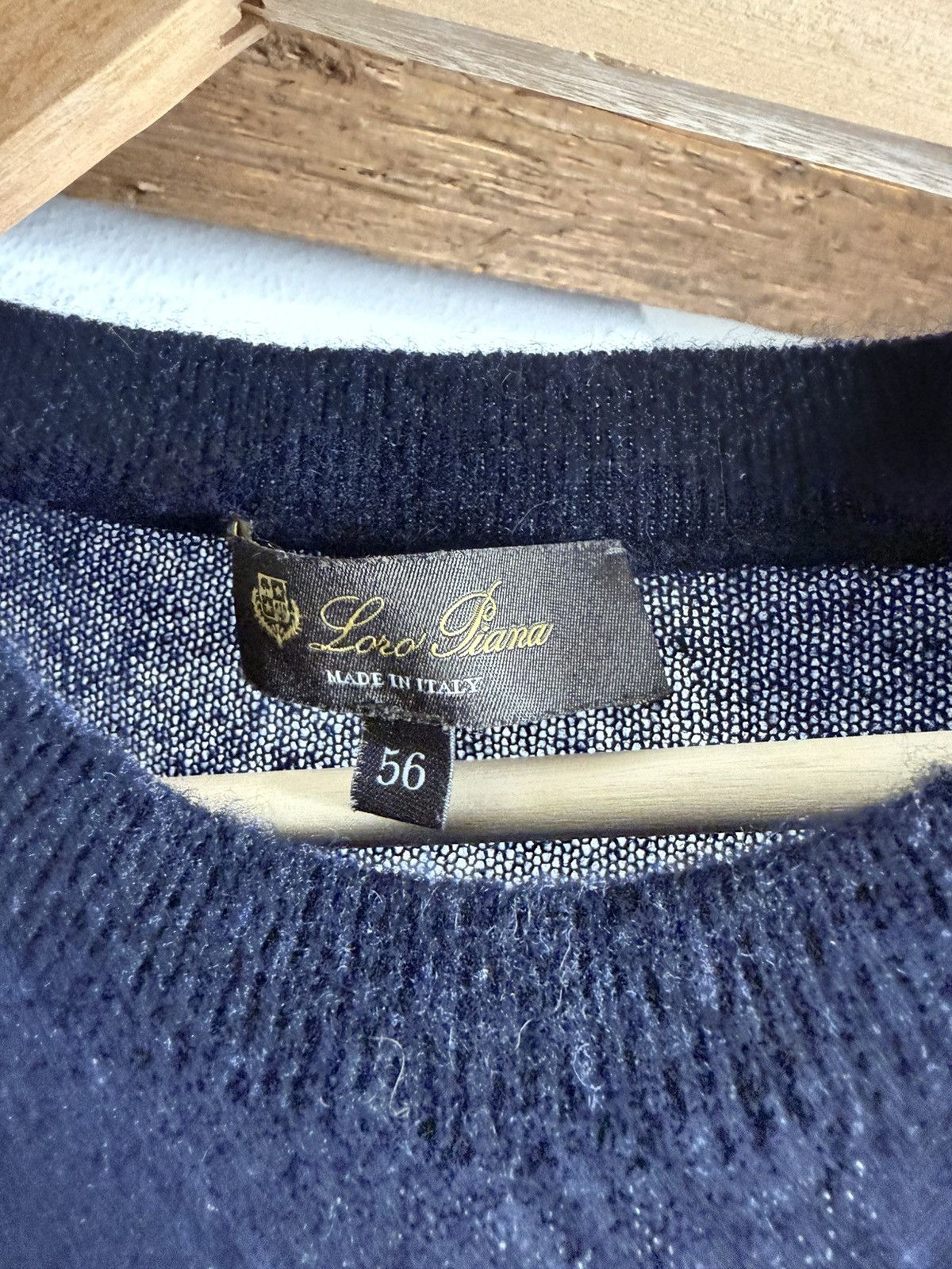 Loro Piana Loro Piana Cashmere Silk Blend Navy Crewneck Sweater Size 56 Size US XL / EU 56 / 4 - 2 Thumbnail