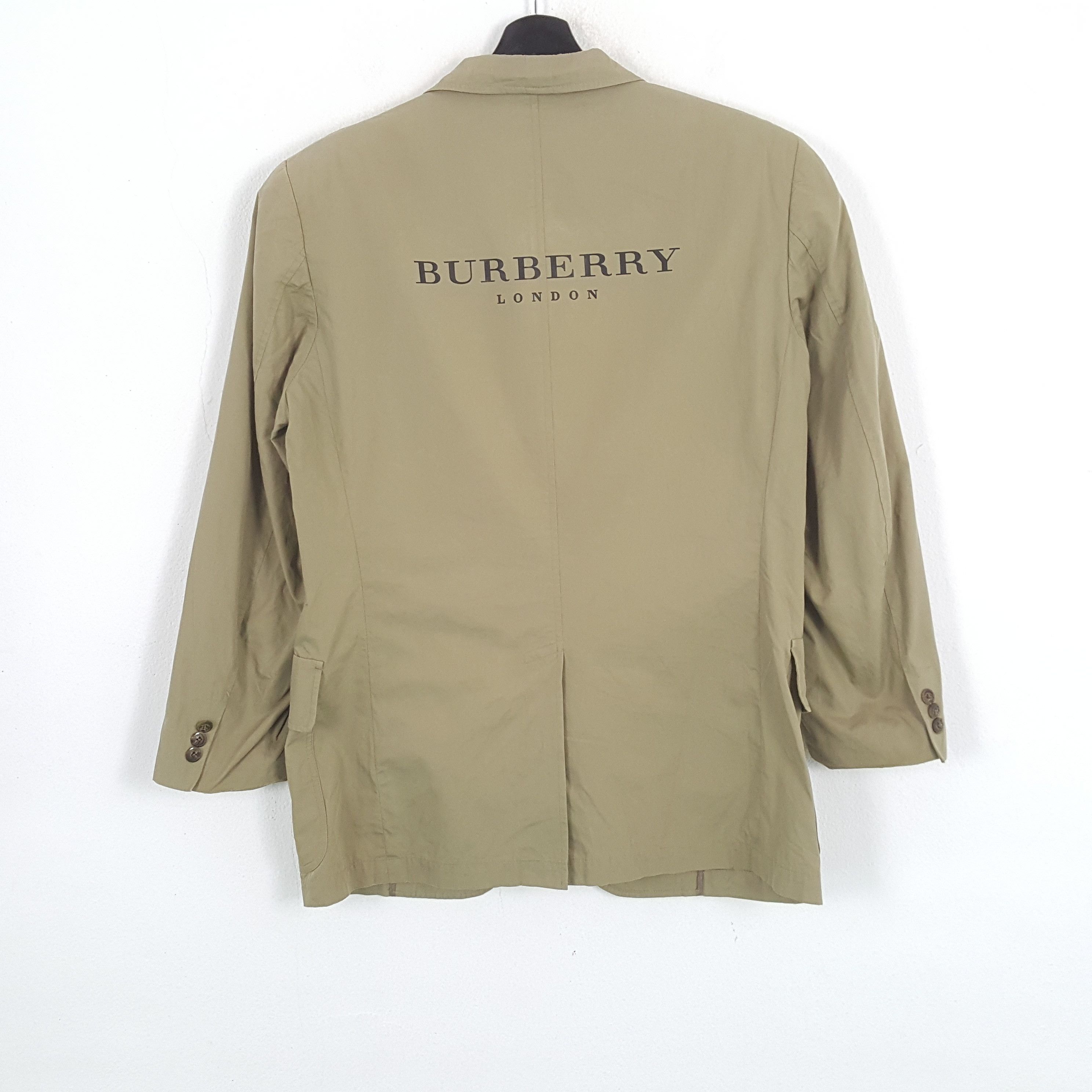 Burberry × Vintage BURBERRY LONDON Fashion Brand Custom Art Blazer Size 36R - 1 Thumbnail