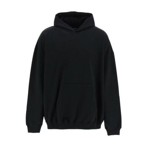 Balenciaga o1mt1gz0924 Large Fit Hoodie in Black Size US XL / EU 56 / 4 - 1 Thumbnail