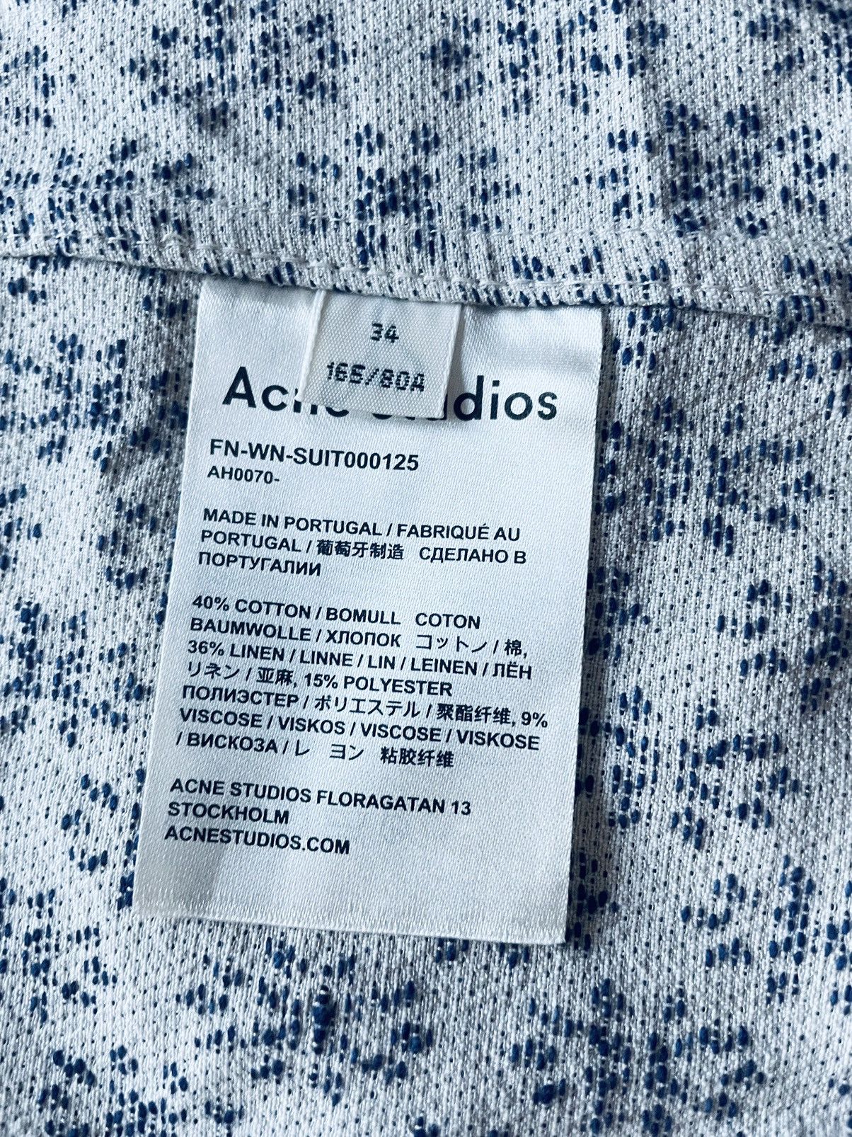 Acne Studios Acne Studios, Floral jacquard double breasted blazer Size S / US 4 / IT 40 - 5 Thumbnail