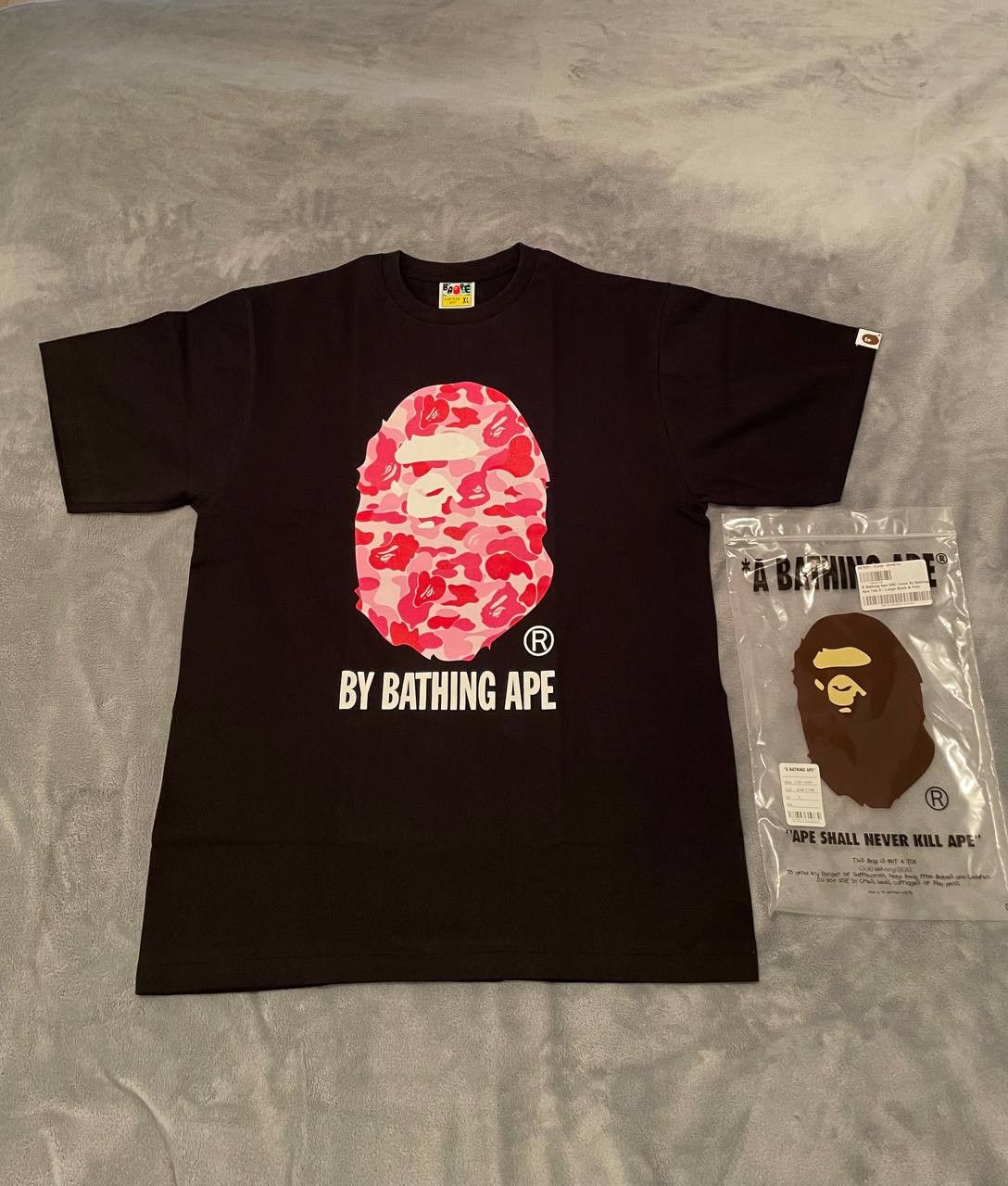 image of Bape Abc Camo By Bathing Ape Tee in Black, Men's (Size XL)