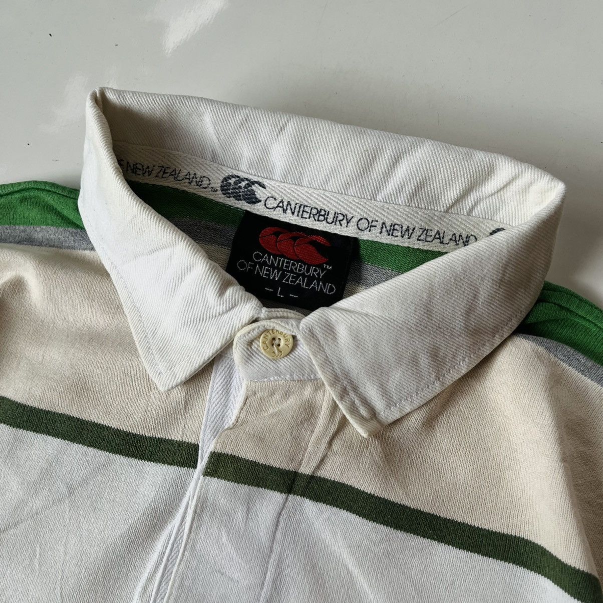 Canterbury of New Zealand Canterbury Of New Zealand Stripes Polo Shirt Size US L / EU 52-54 / 3 - 3 Thumbnail