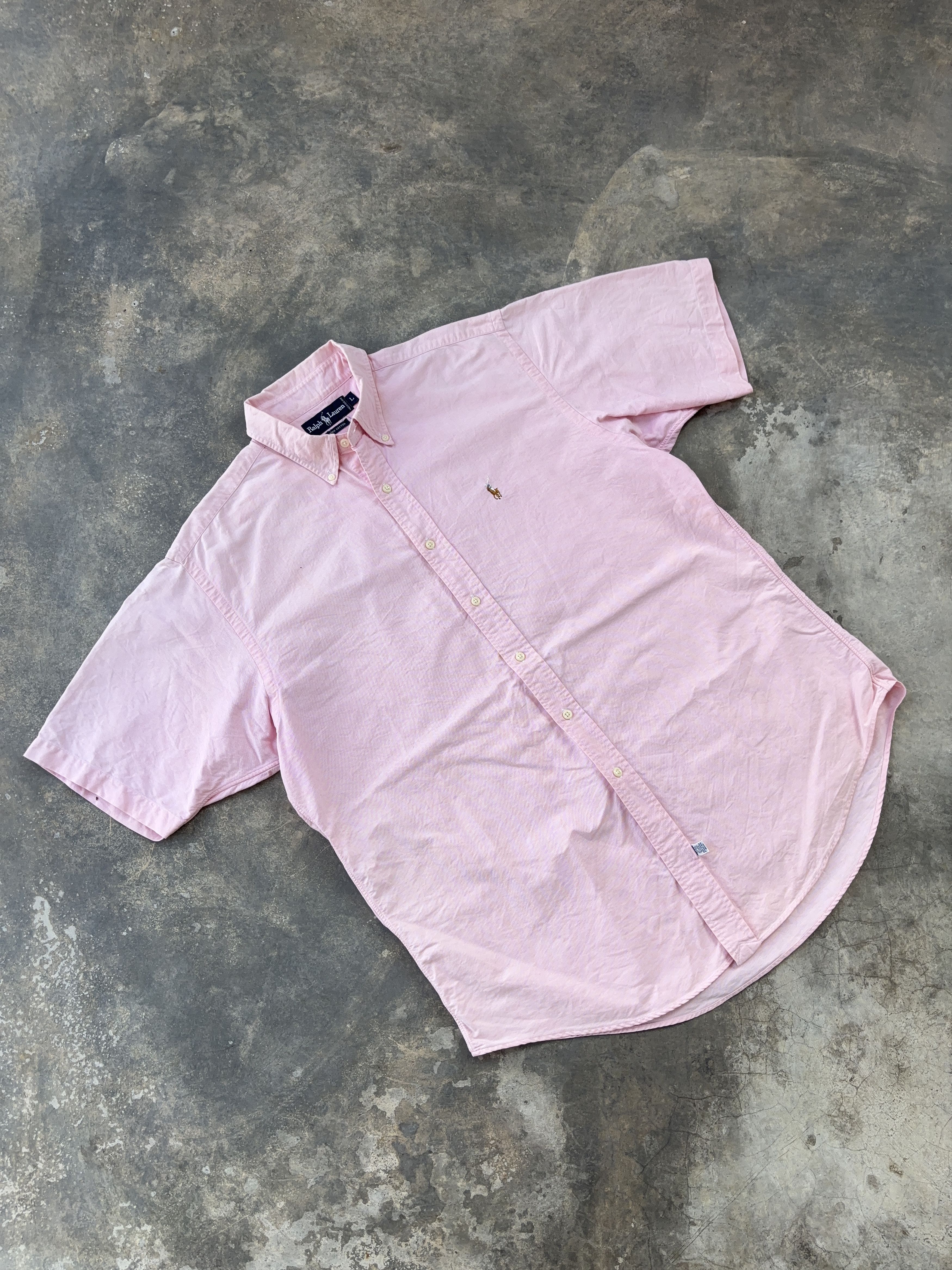 Ralph Lauren Ralph Lauren Pink Short Sleeve Button Up Shirt Size US L / EU 52-54 / 3 - 4 Thumbnail
