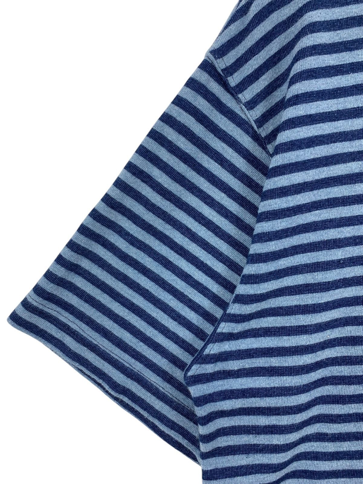 Gianfranco Ferre × Japanese Brand × Vintage Vintage 90s GIANFRANCO FERRE Small spellout stripe tee Size US L / EU 52-54 / 3 - 6 Thumbnail