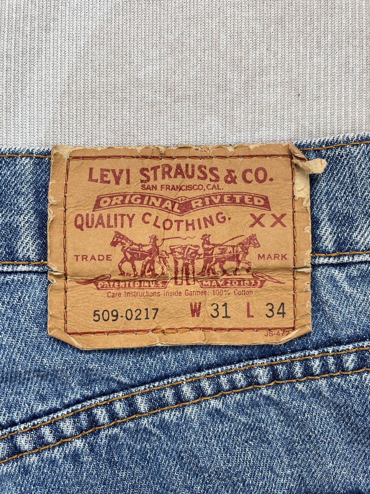 If Six Was Nine Levis 509 Straight Jeans (LG146) Size US 30 / EU 46 - 10 Thumbnail
