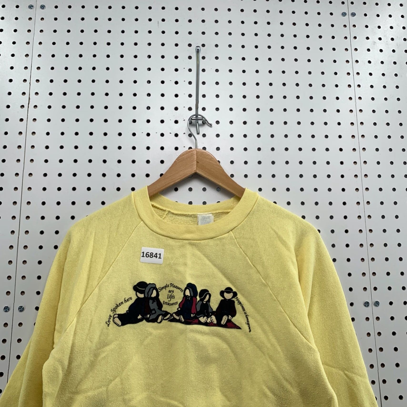 Vintage VINTAGE HealthKnit Crew Neck Sweatshirt Medium Yellow Solid 70s 80s Mens Size US M / EU 48-50 / 2 - 5 Thumbnail