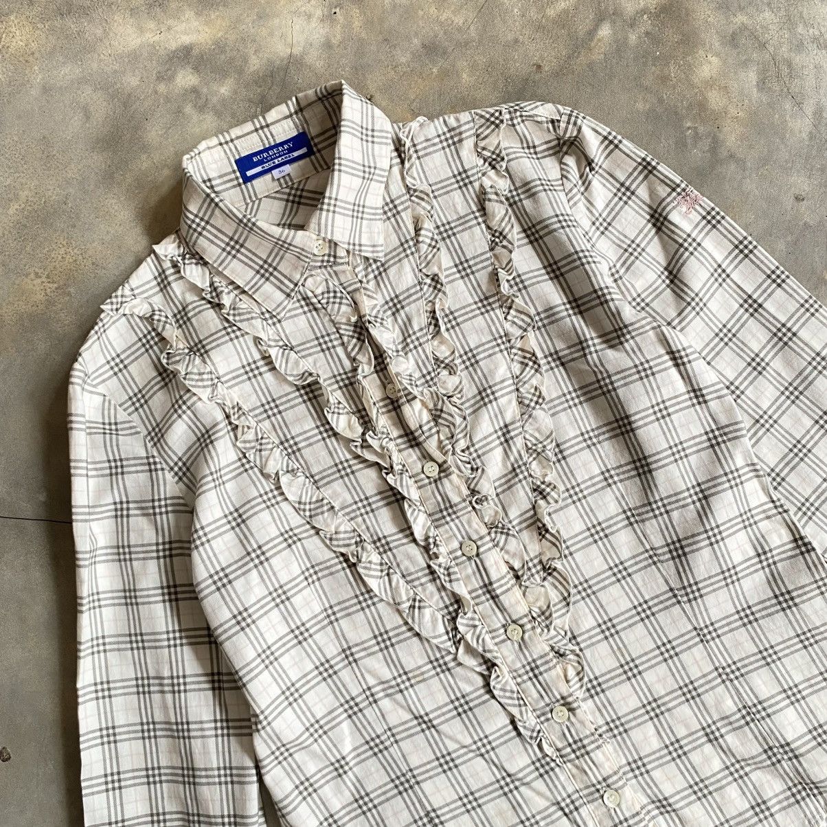 Burberry Vintage 90s Burberry Nova Check Longsleeve Shirt Size M / US 6-8 / IT 42-44 - 2 Thumbnail