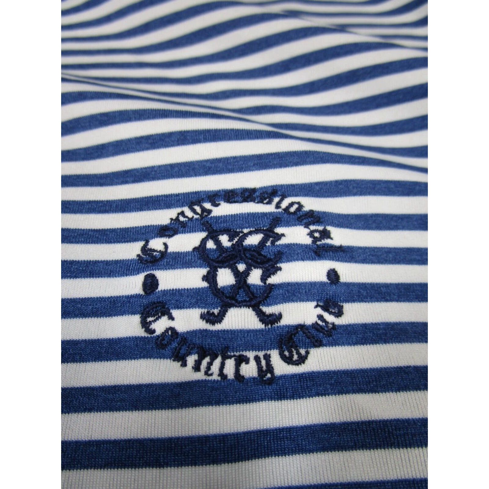 RLX Ralph Lauren RLX Ralph Lauren Polo Shirt Mens XL White Striped Stretch Short Sleeve Size US XL / EU 56 / 4 - 3 Thumbnail