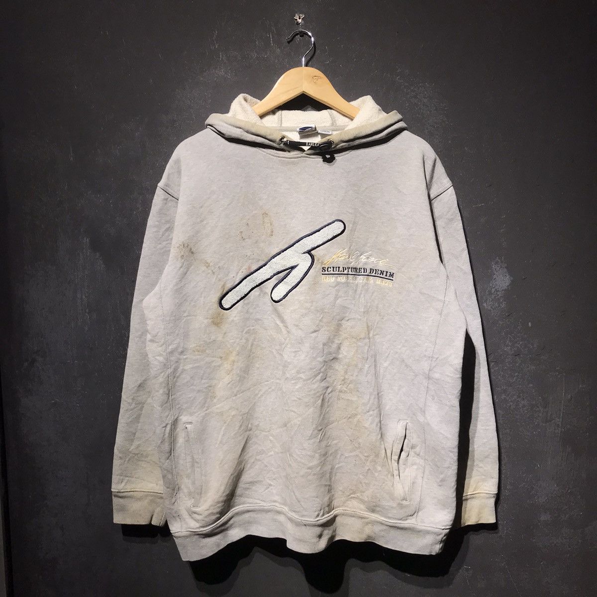 Distressed y2k Karl Kani HipHop Midweight Pullover