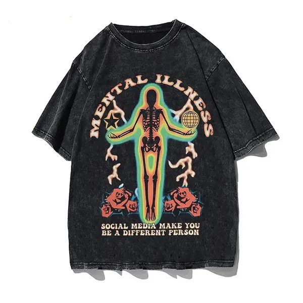 VIBE #15 Gothic Cotton Vintage T-Shirt Size US L / EU 52-54 / 3 - 2 Thumbnail