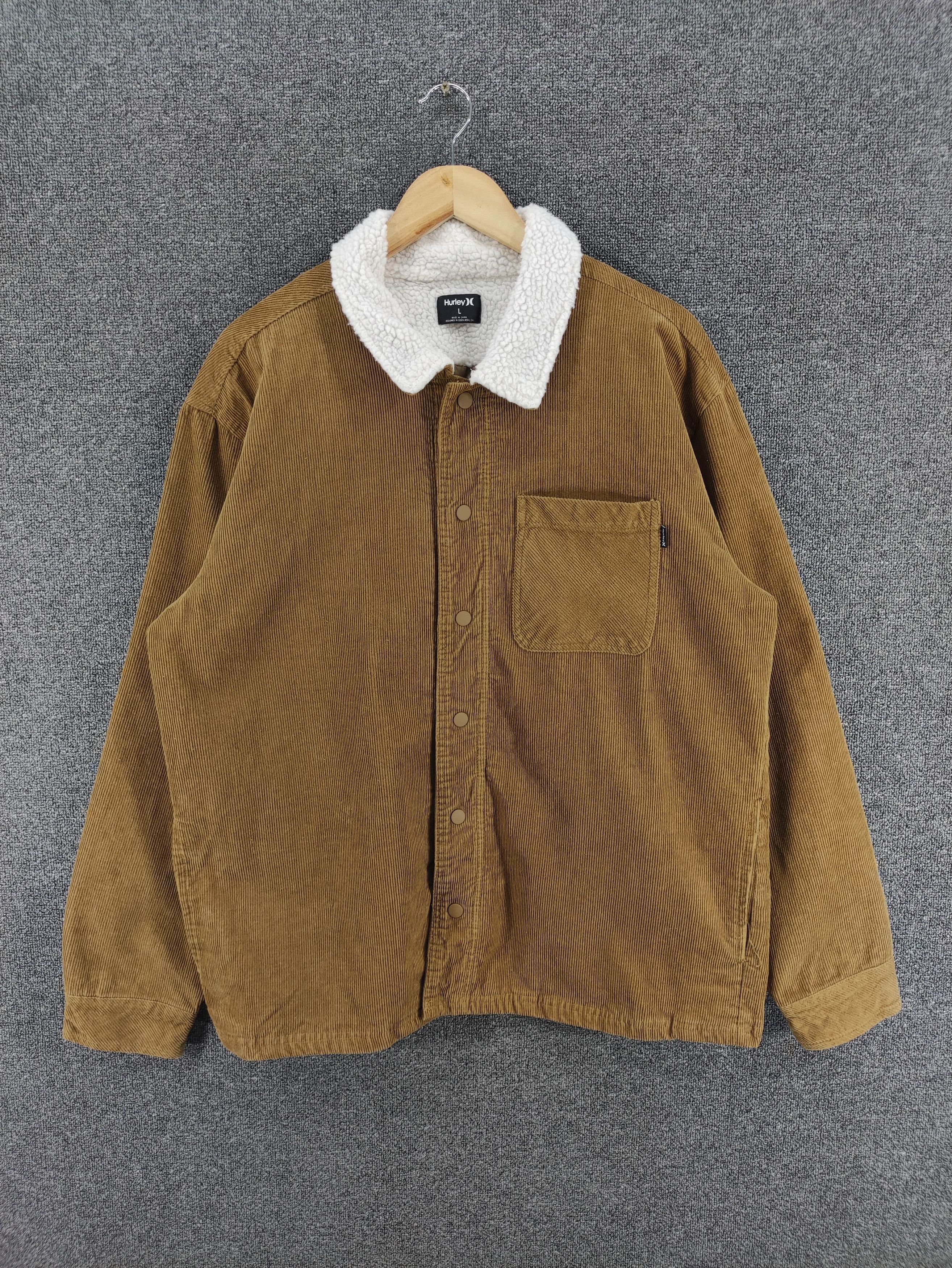 Hurley Vintage Hurley Corduroy Snap Button Jacket Size US L / EU 52-54 / 3 - 1 Thumbnail