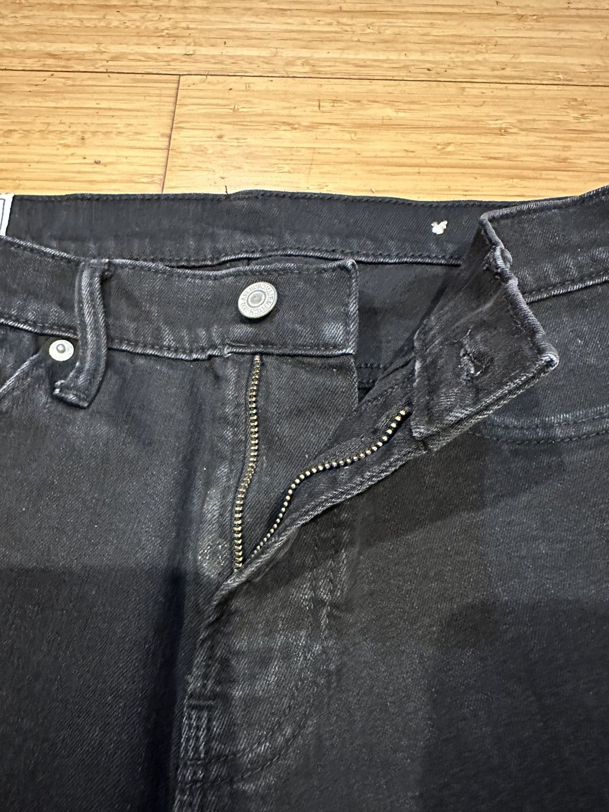 Abercrombie & Fitch Abercrombie&Fitch Slim Fit Straight Jeans Black Size 31x32 Size US 31 - 5 Thumbnail