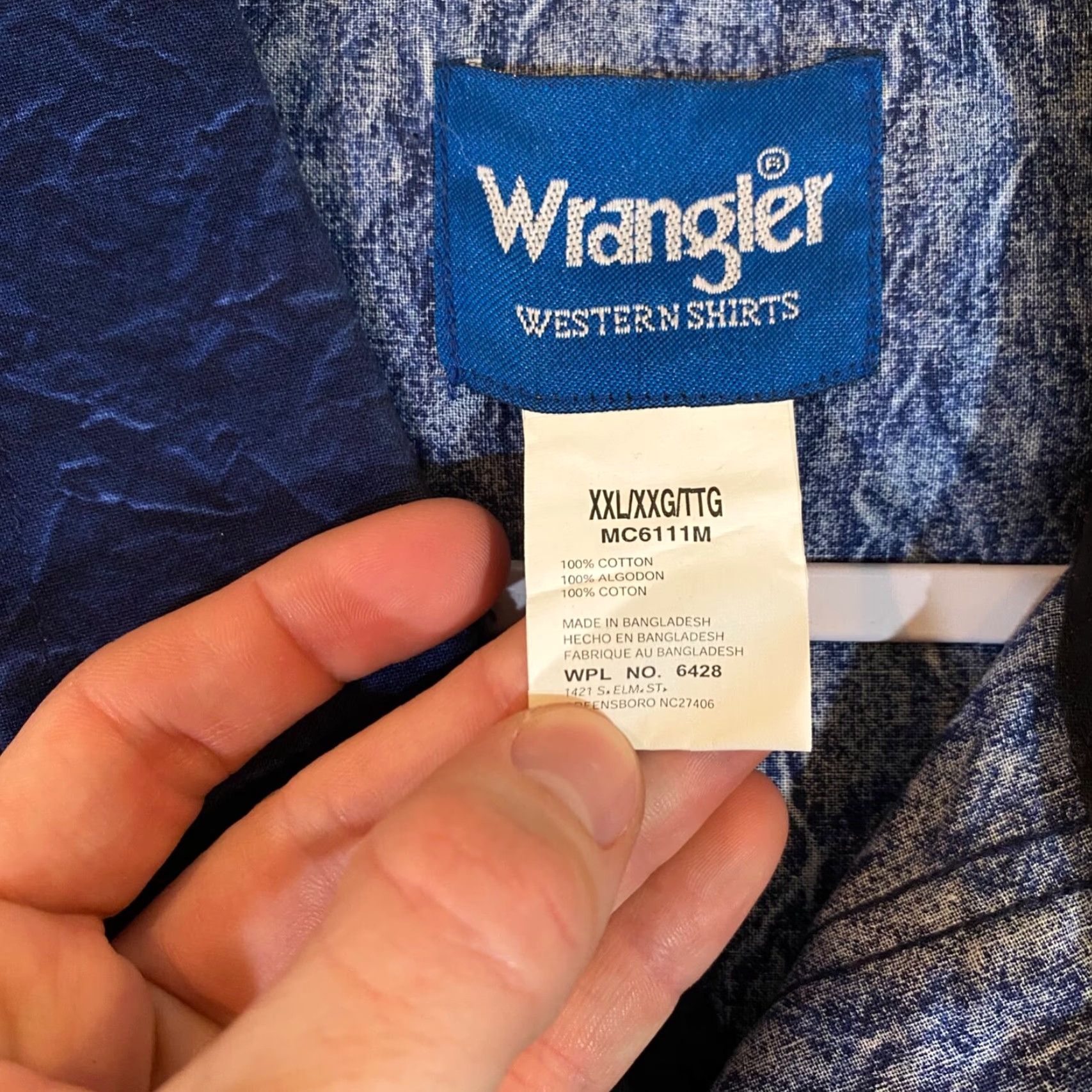Wrangler VINTAGE Wrangler Shirt Mens 2XL Eagle USA Pearl Snap Up Cowboy Rodeo Western Size US XXL / EU 58 / 5 - 2 Thumbnail
