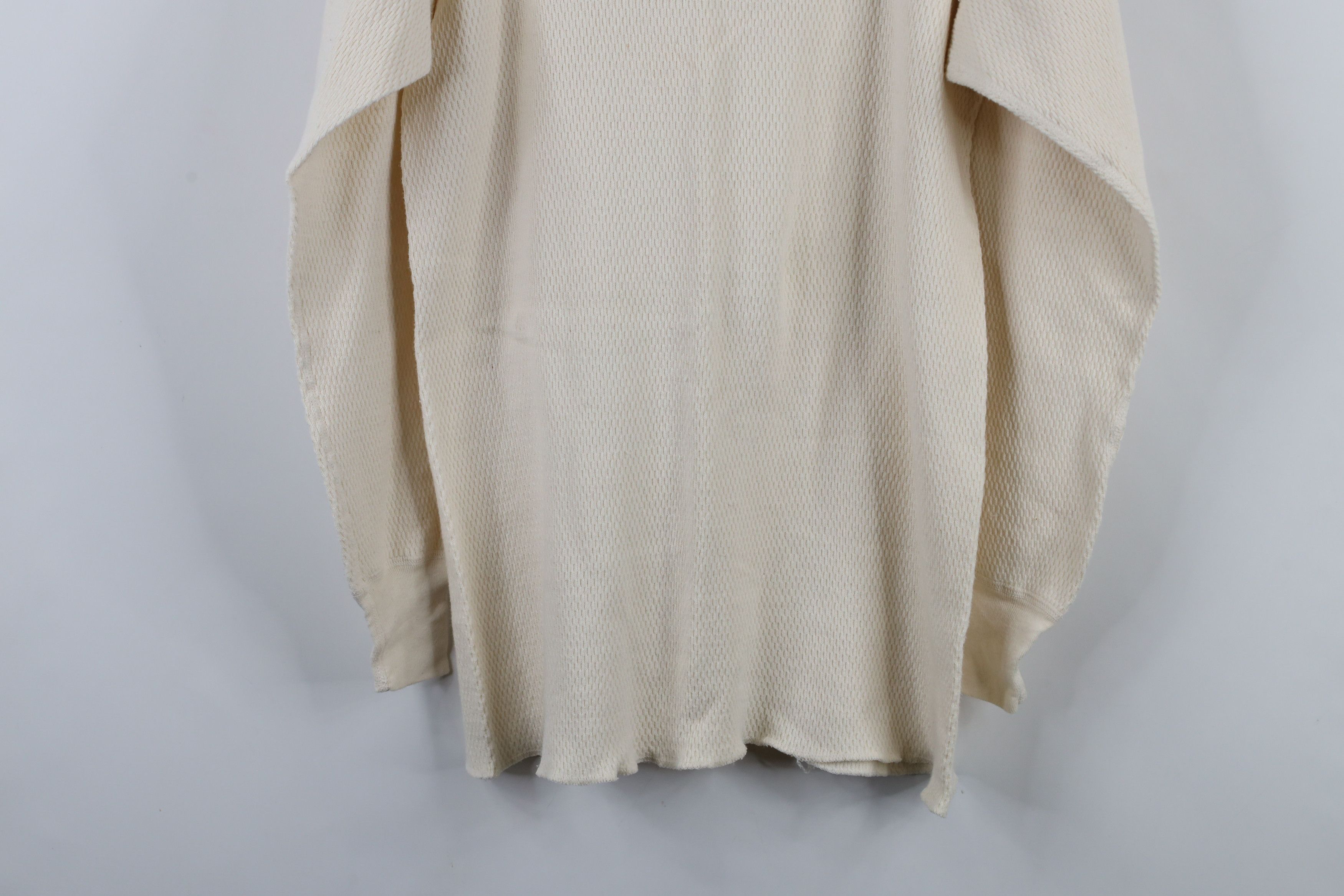 Vintage Vintage 70s Jockey Thermal Waffle Knit T-Shirt Cream USA Size US L / EU 52-54 / 3 - 9 Thumbnail
